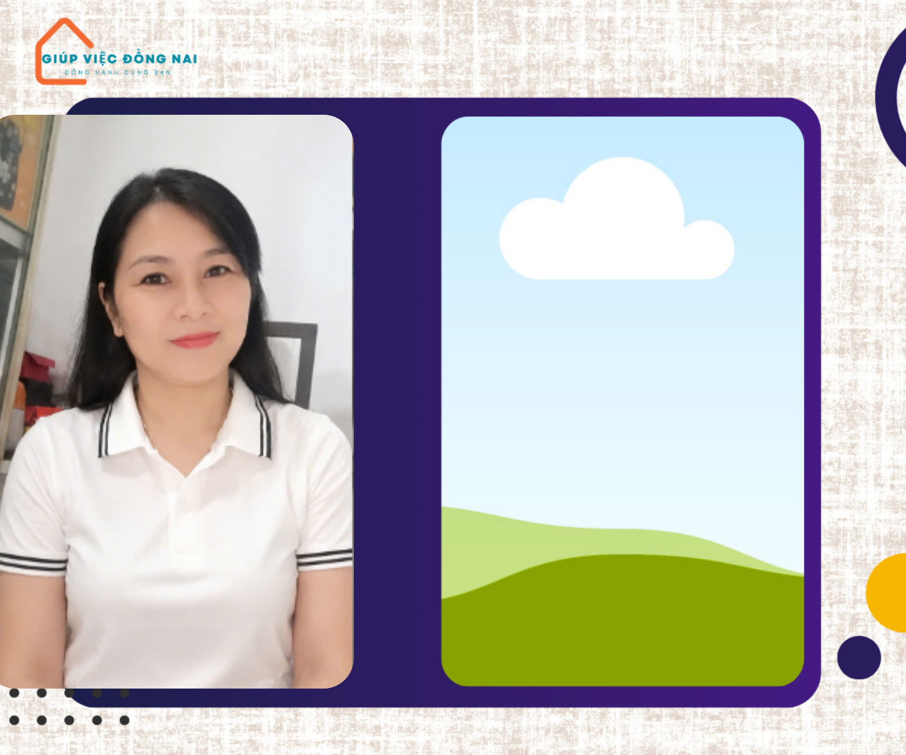 Chị NGUYỄN THỊ THU HƯƠNG, sinh năm 1973, quê Đồng Nai cần tìm việc