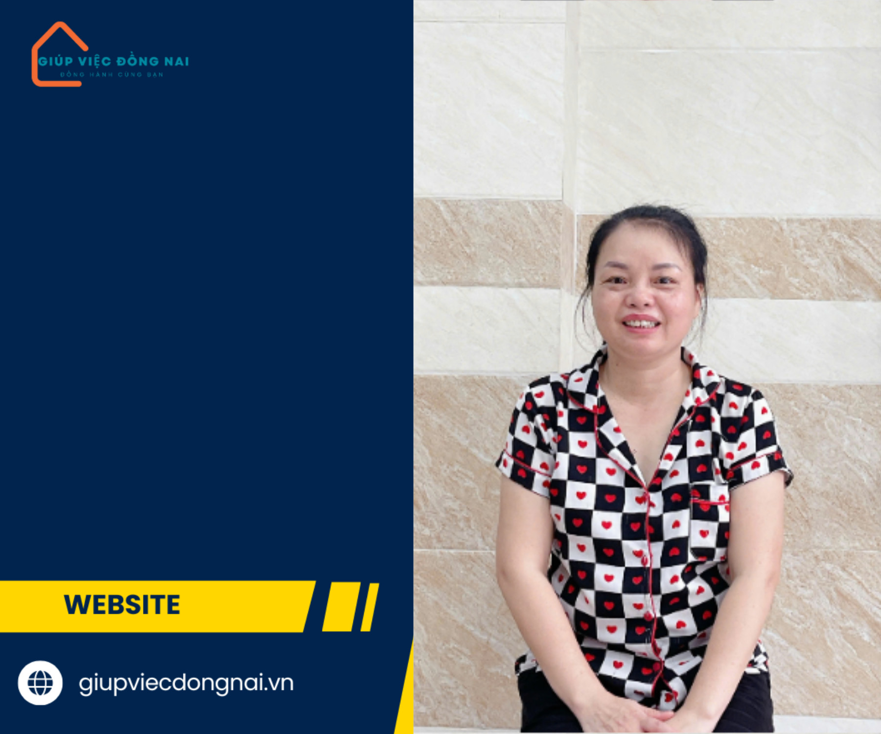 Chị NGUYỄN THỊ HUỆ, sinh năm 1982, quê Hà Tĩnh cần tìm việc