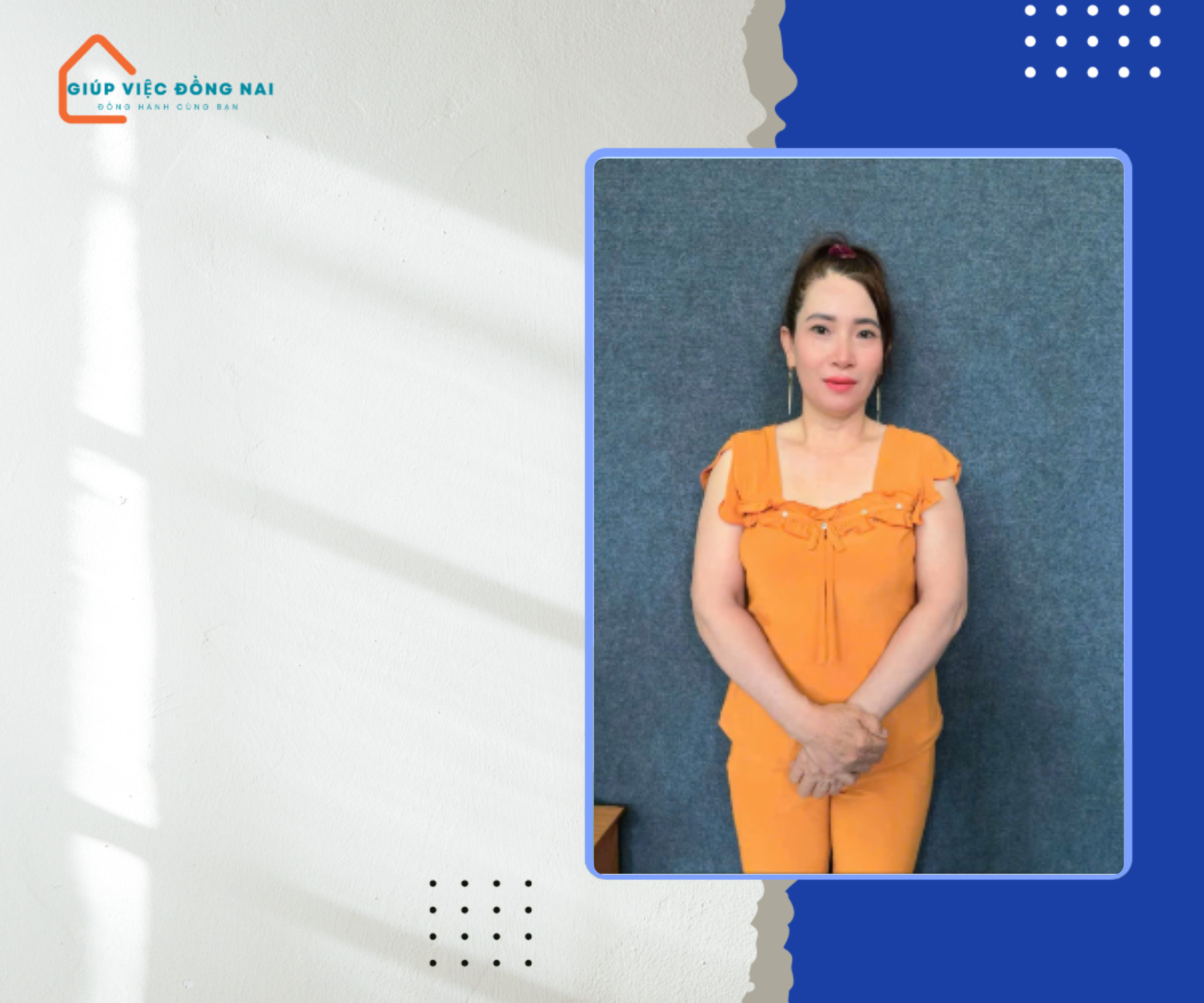Chị VÕ THỊ HIỀN, sinh năm 1977, quê Bến Tre cần tìm việc