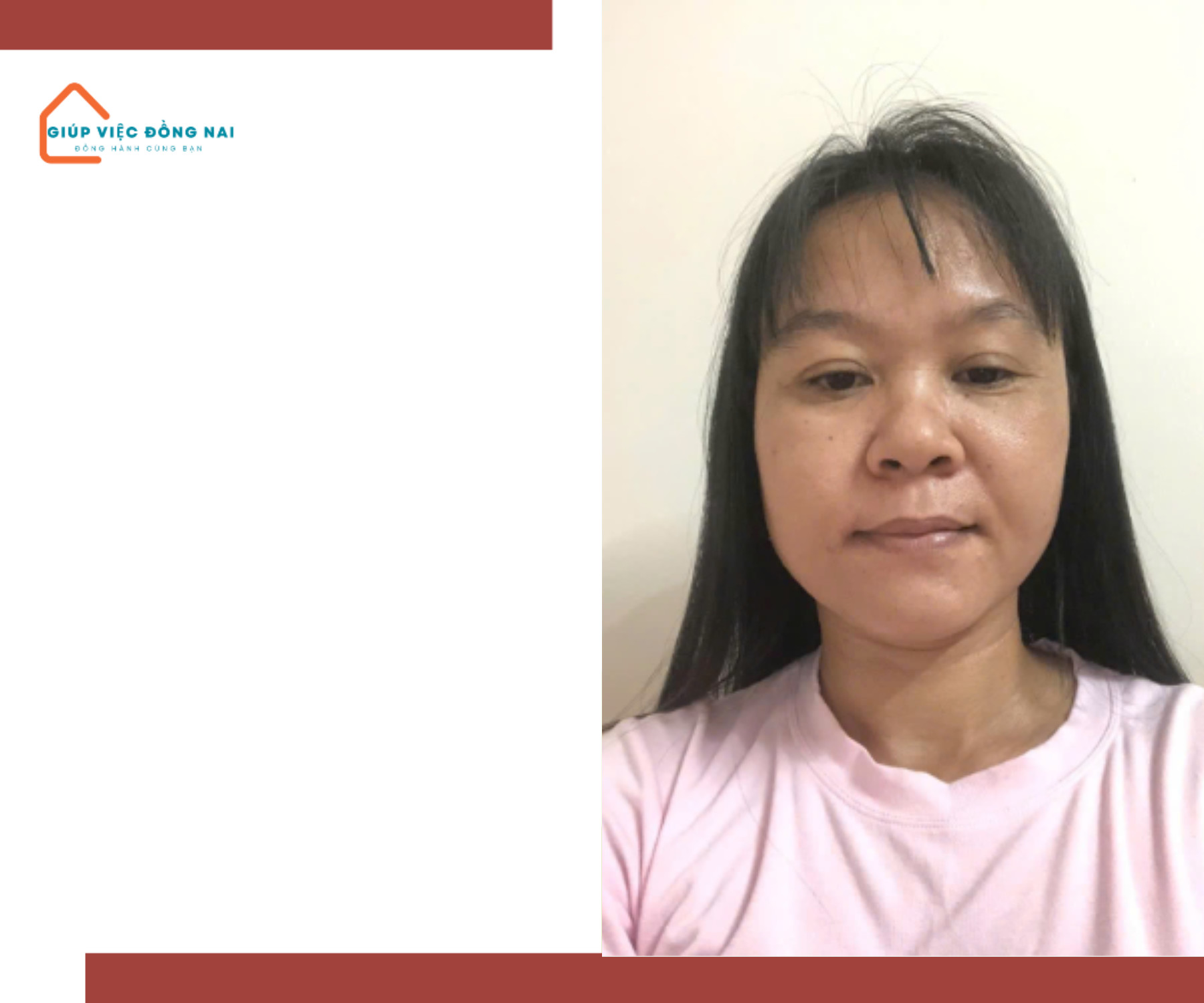 Chị LỮ THỊ HÀ, sinh năm 1983, quê Quảng Ngãi cần tìm việc