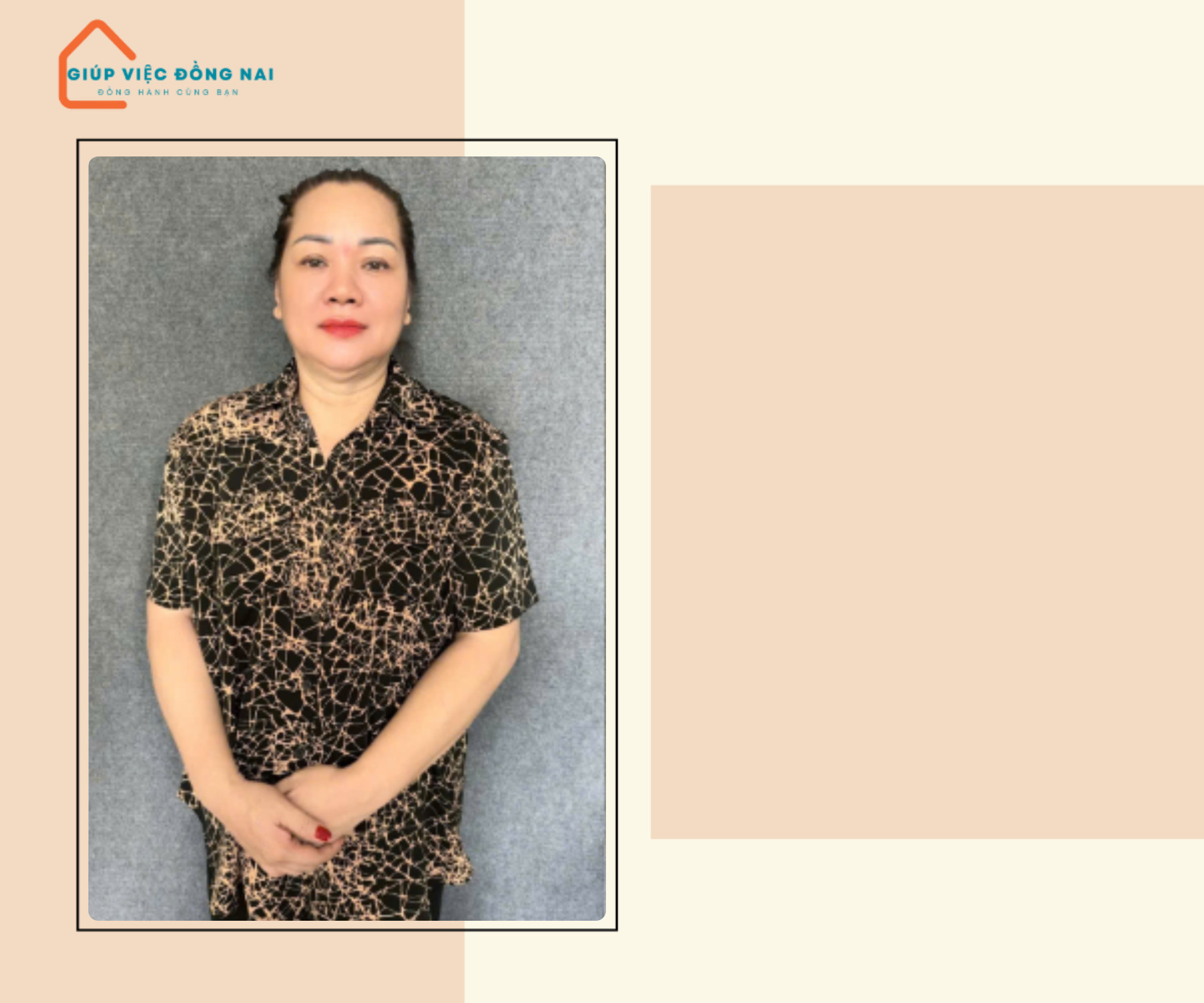 Chị PHẠM THỊ ANH THUY, sinh năm 1973, quê Vĩnh Long cần tìm việc