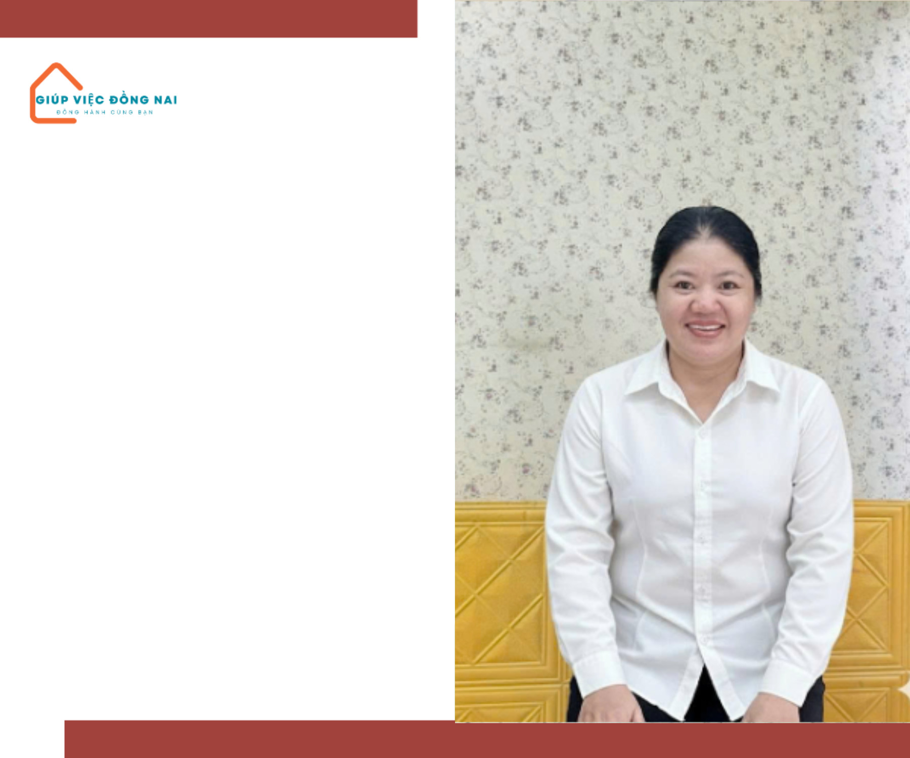 Chị NGUYỄN THỊ PHƯỚC, sinh năm 1976, quê Đồng Nai cần tìm việc