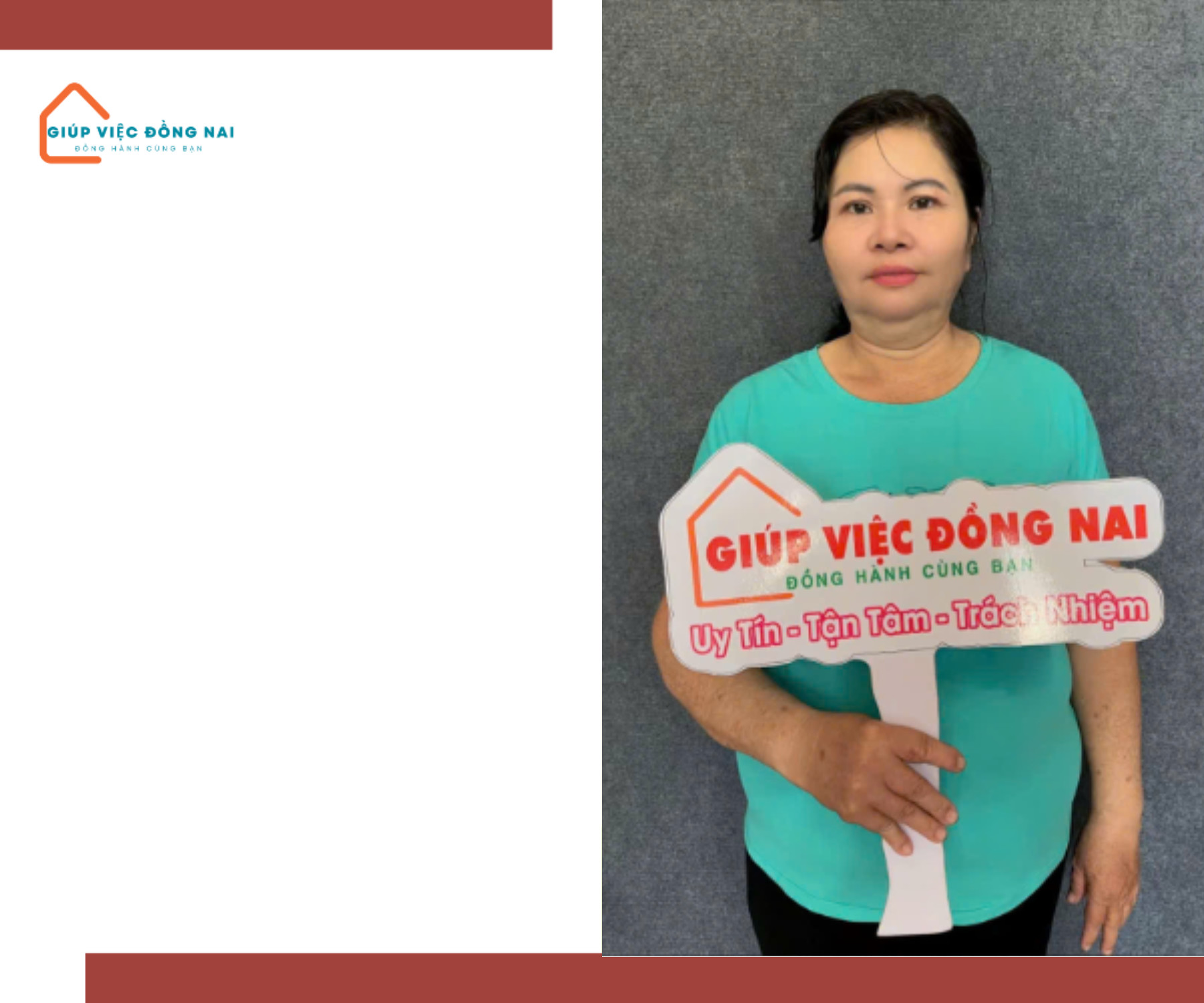 Chị NGUYỄN THỊ HUYỀN NGA, sinh năm 1966, quê Đồng Nai cần tìm việc
