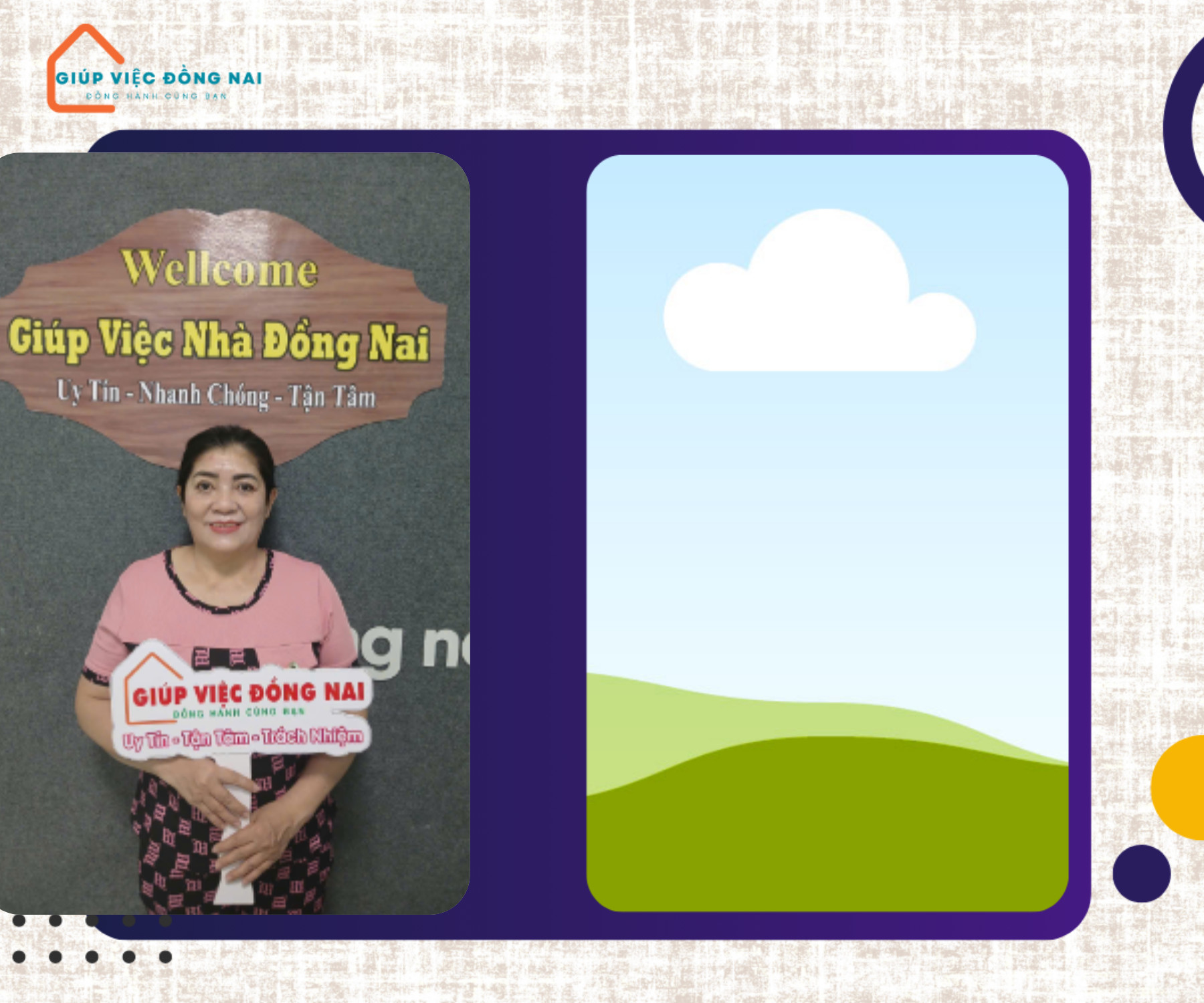 Chị ĐỖ KIM THANH, sinh năm 1968, quê Tiền Giang cần tìm việc