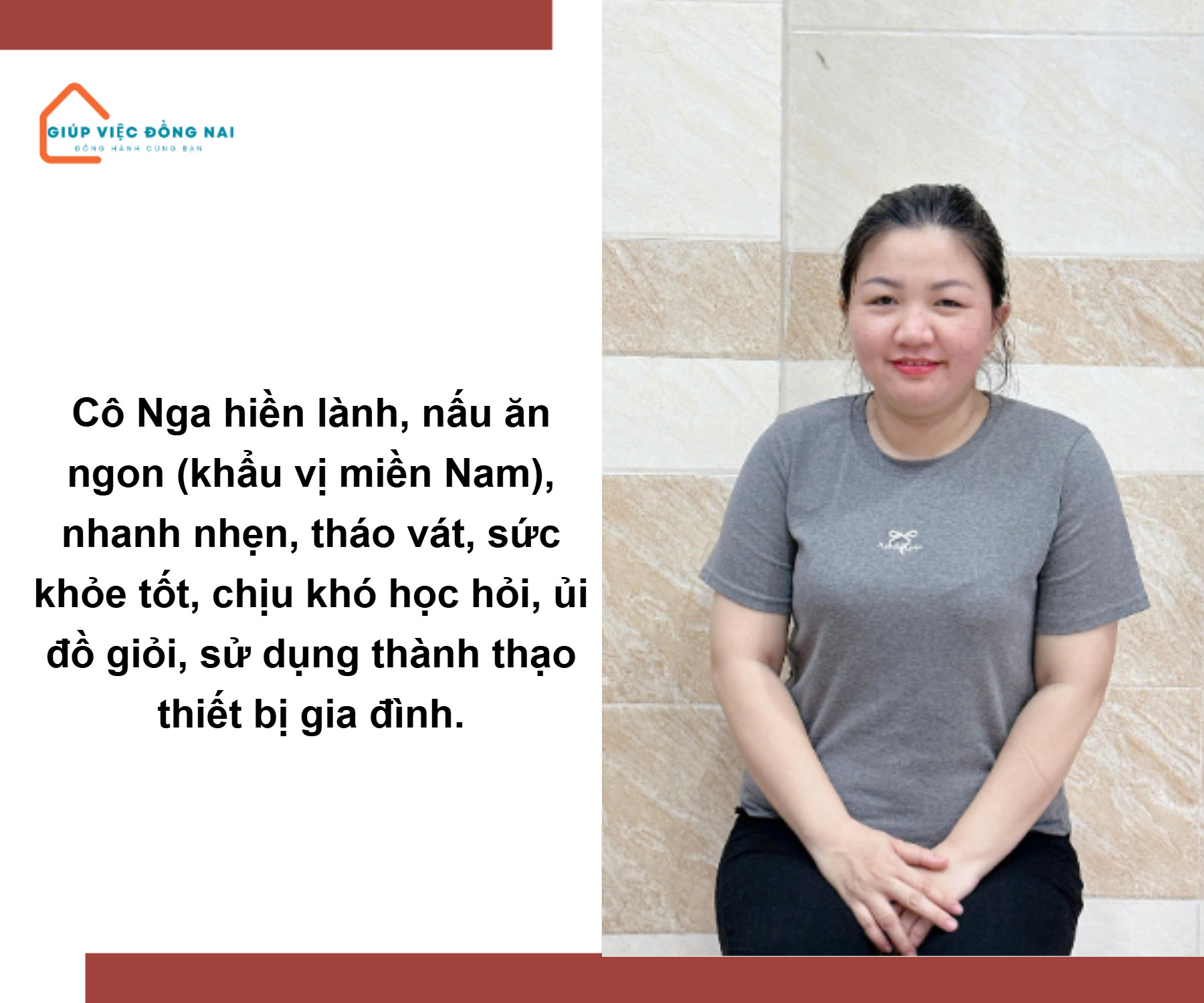 Chị VÕ THỊ HUỲNH NGA, sinh năm 1993, quê Hồ Chí Minh cần tìm việc