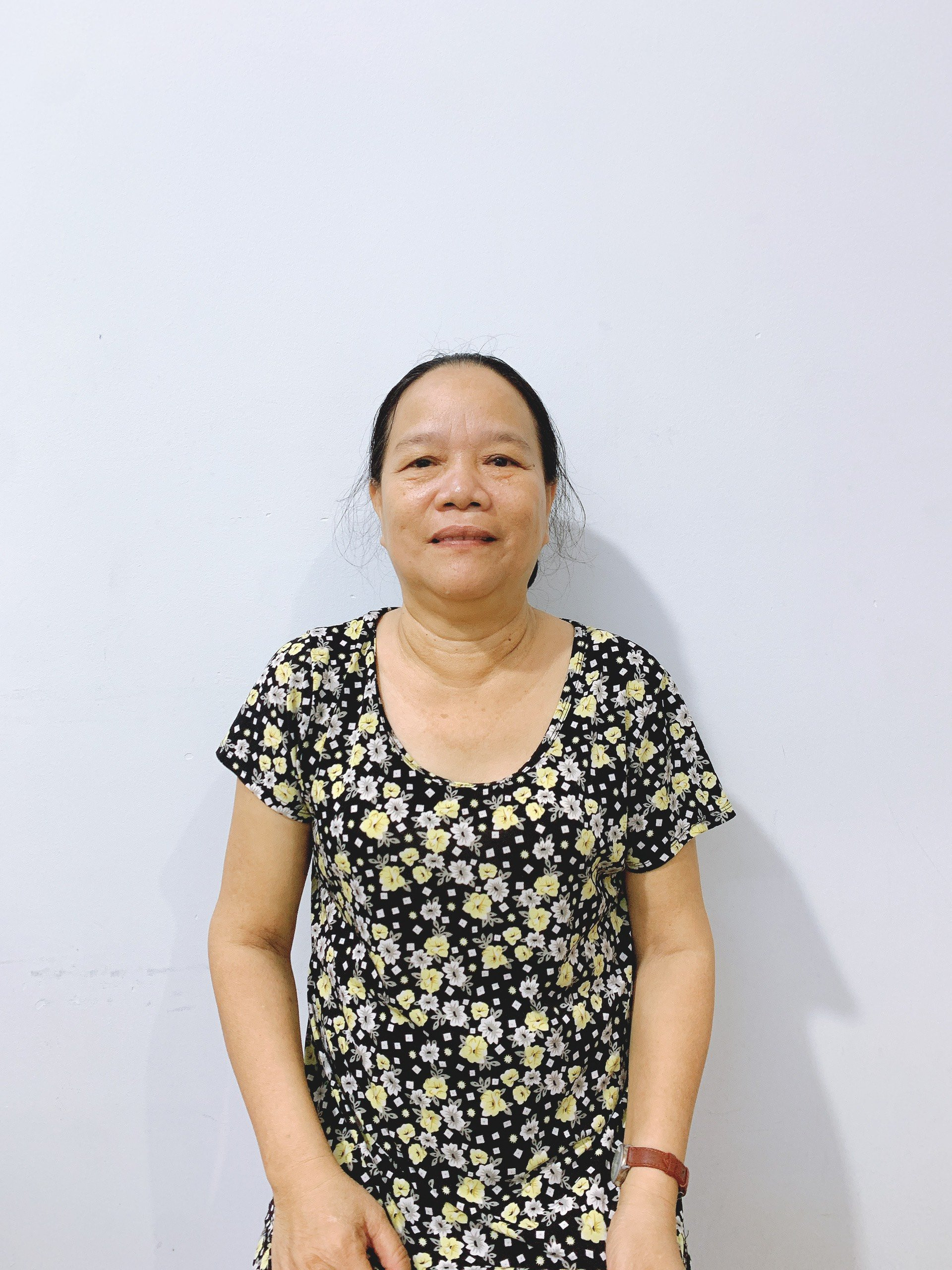 Cô  Mỹ Hà, sinh năm 1971, quê ở Bình Thuận