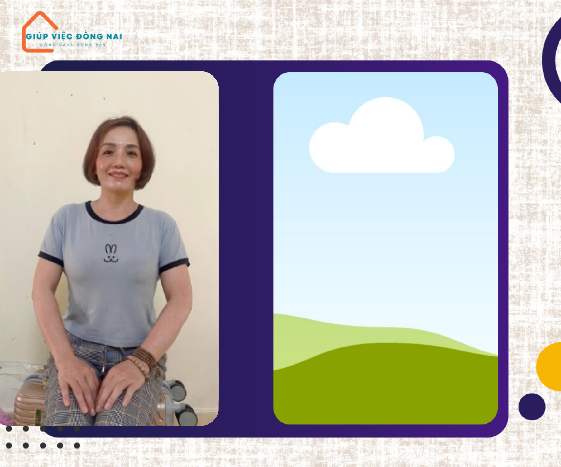 Chị HỒ THỊ LAN, sinh năm 1975, quê Hà Tĩnh cần tìm việc