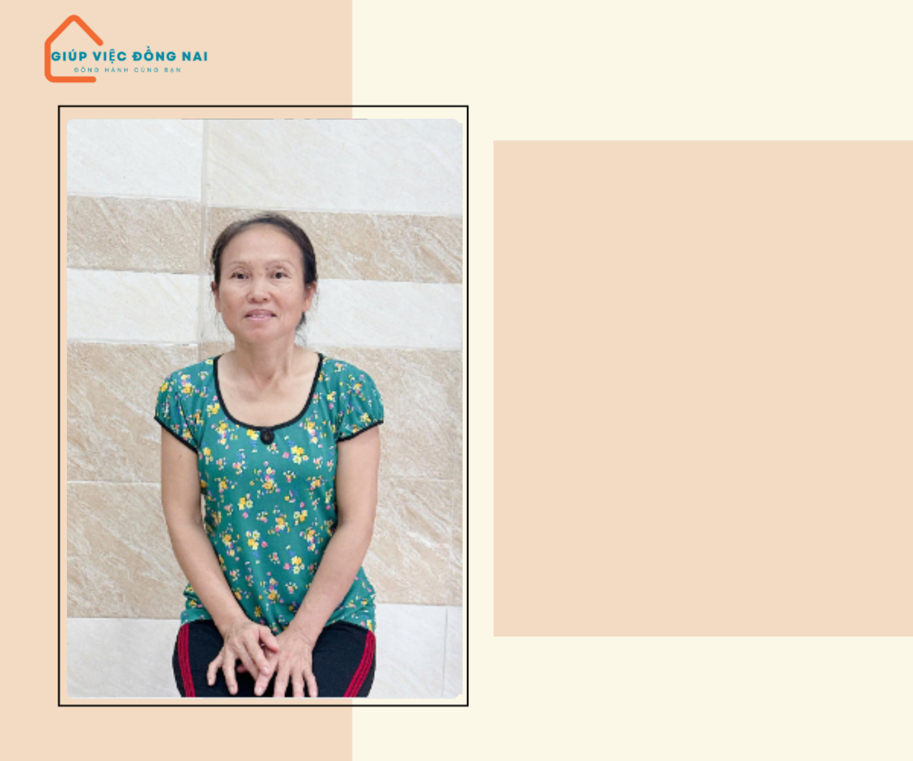 Chị VÕ THỊ ĐỨC THẮNG, sinh năm 1976, quê Bình Thuận cần tìm việc