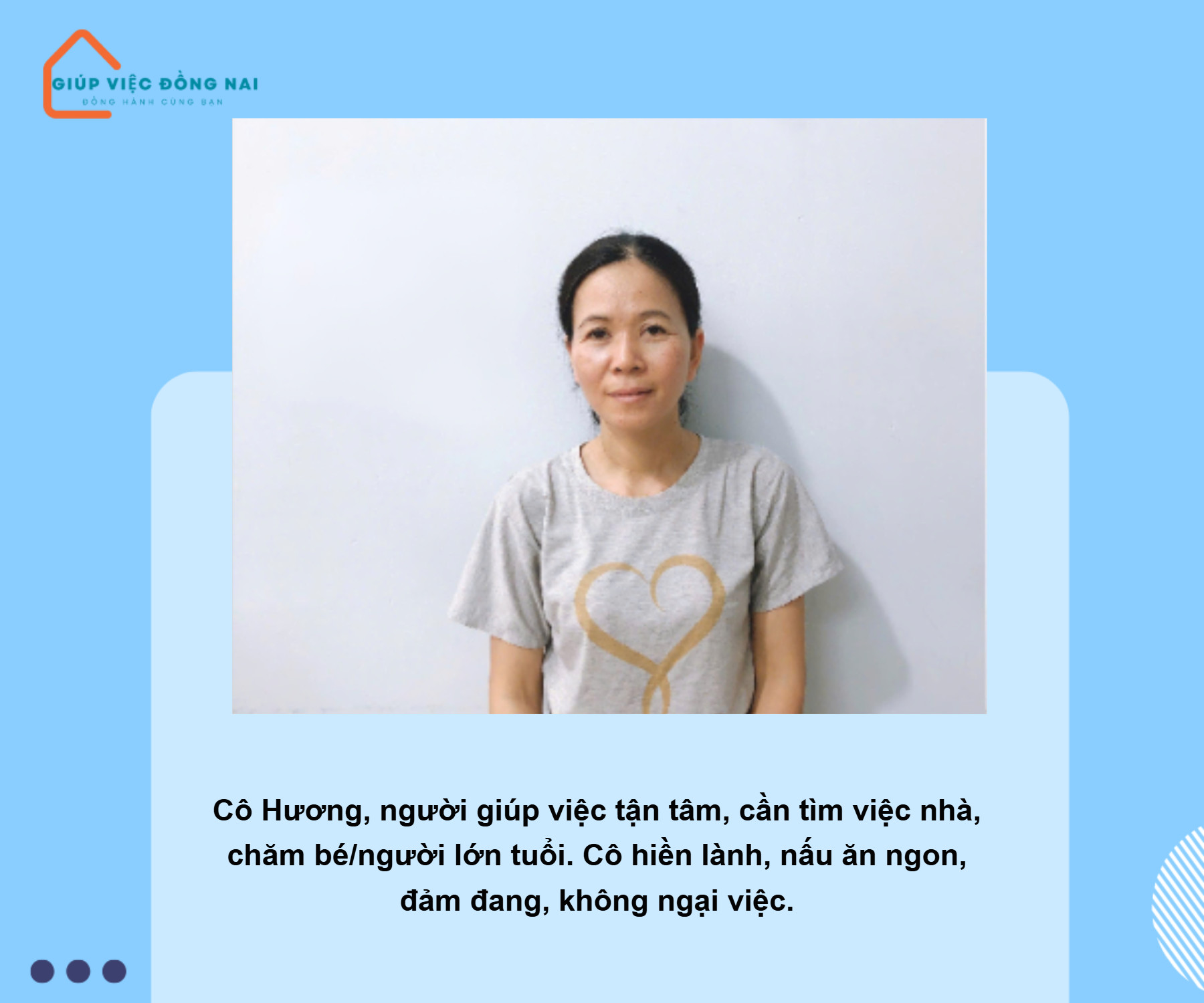 Chị ĐỖ THỊ HƯƠNG, sinh năm 1984, quê Đắk Nông cần tìm việc