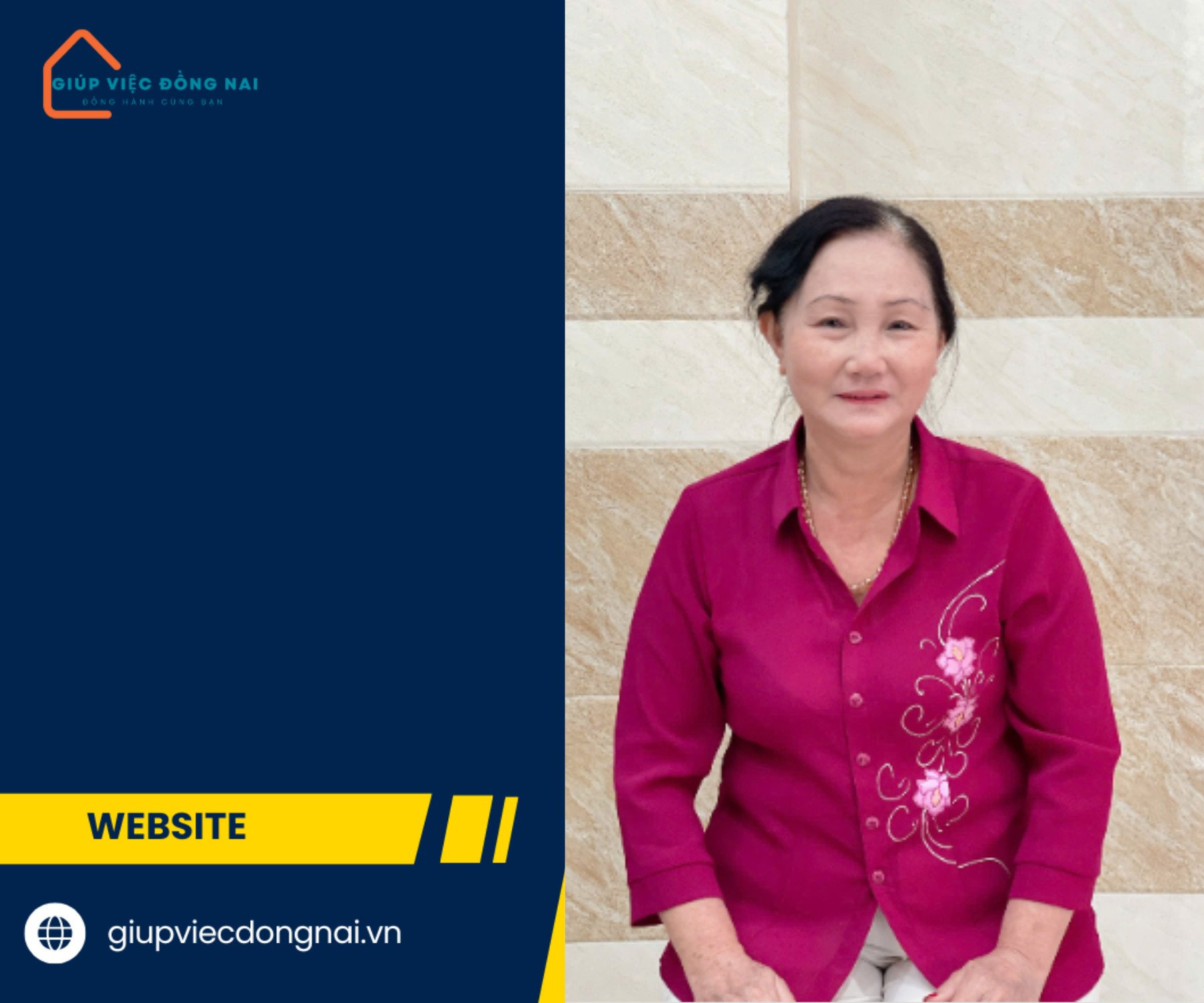 Chị NGUYỄN THỊ TÂM, sinh năm 1968, quê Nghệ An cần tìm việc