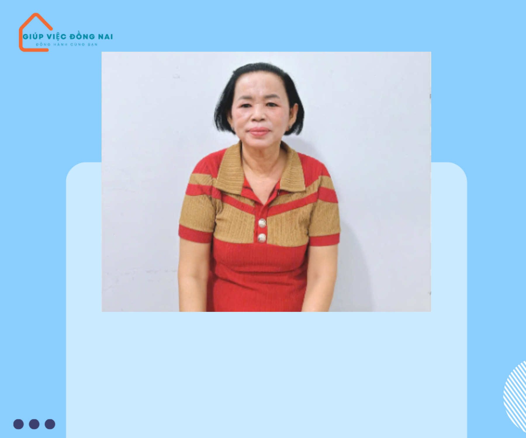 Chị LÊ THỊ KIM LOAN, sinh năm 1967, quê Tiền Giang cần tìm việc