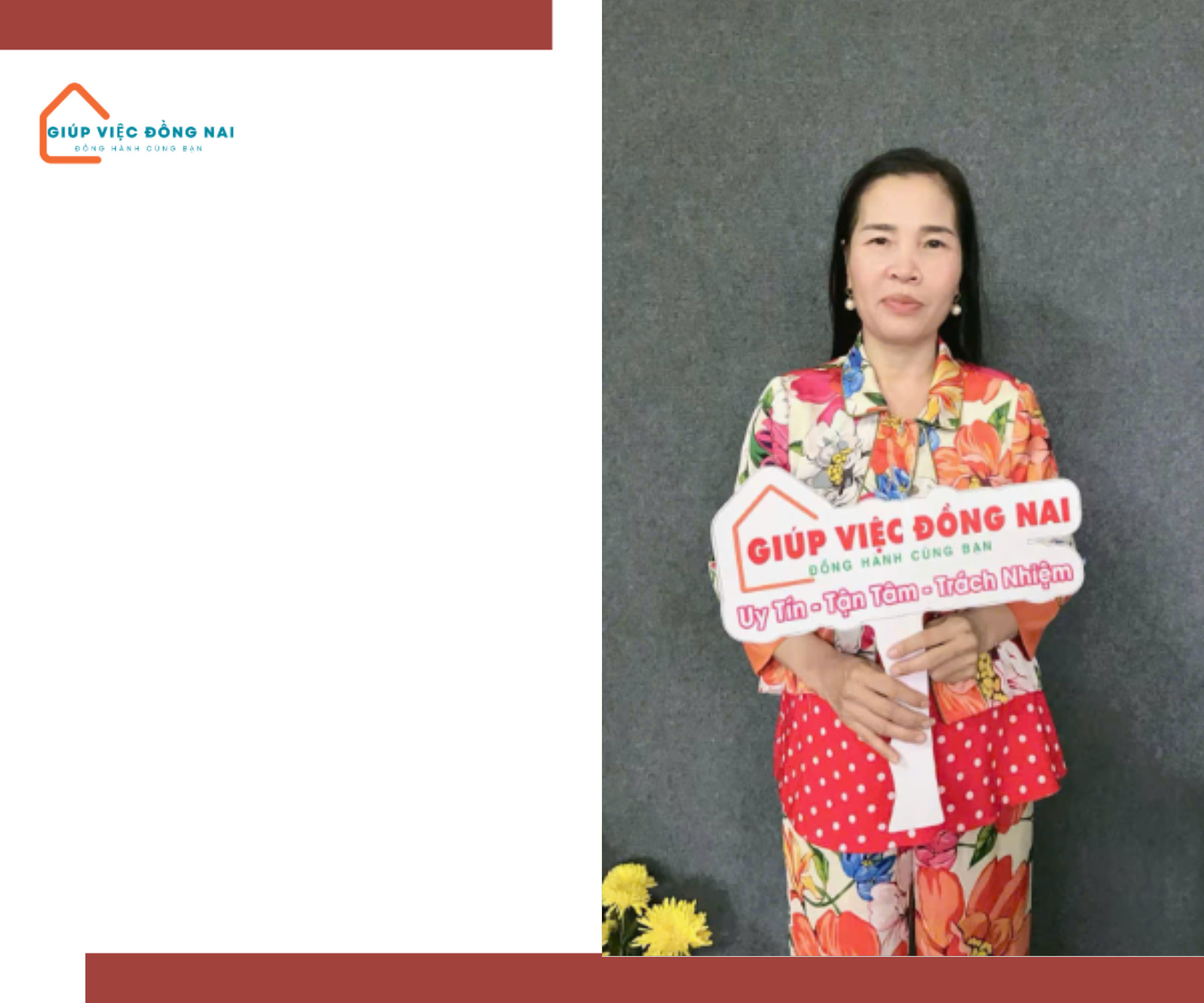 Chị LƯU THỊ THUẬN, sinh năm 1976, quê Đồng Nai cần tìm việc