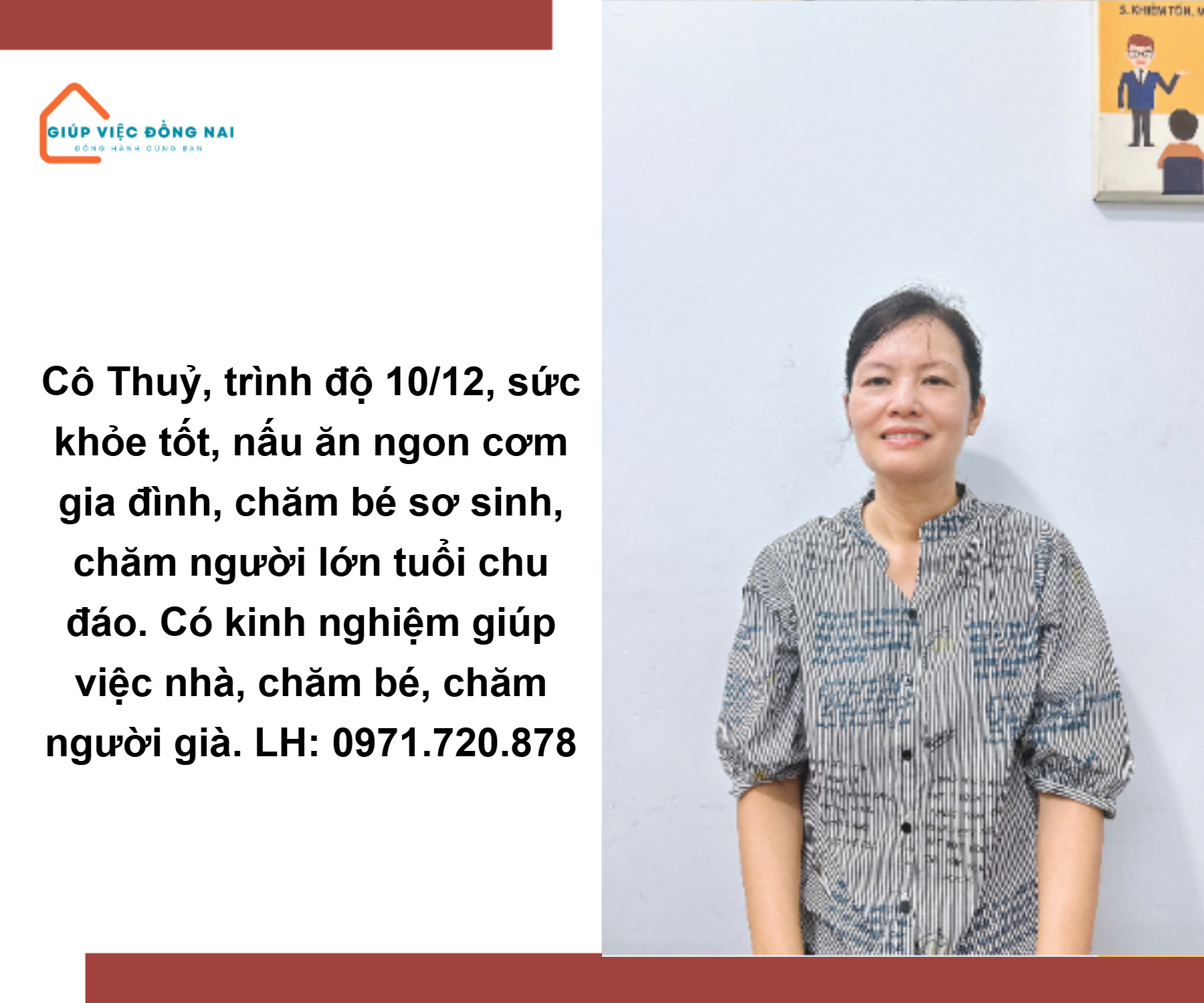 Chị TẠ THU THUỶ, sinh năm 1975, quê Hồ Chí Minh cần tìm việc