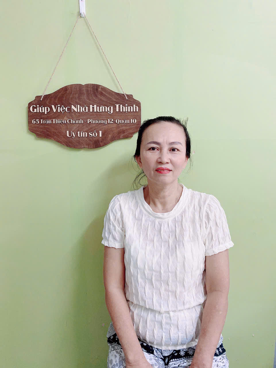 Chị Nguyễn Thị Quế, sinh năm 1972, quê Long An – CHĂM BÉ, GIÚP VIỆC NHÀ