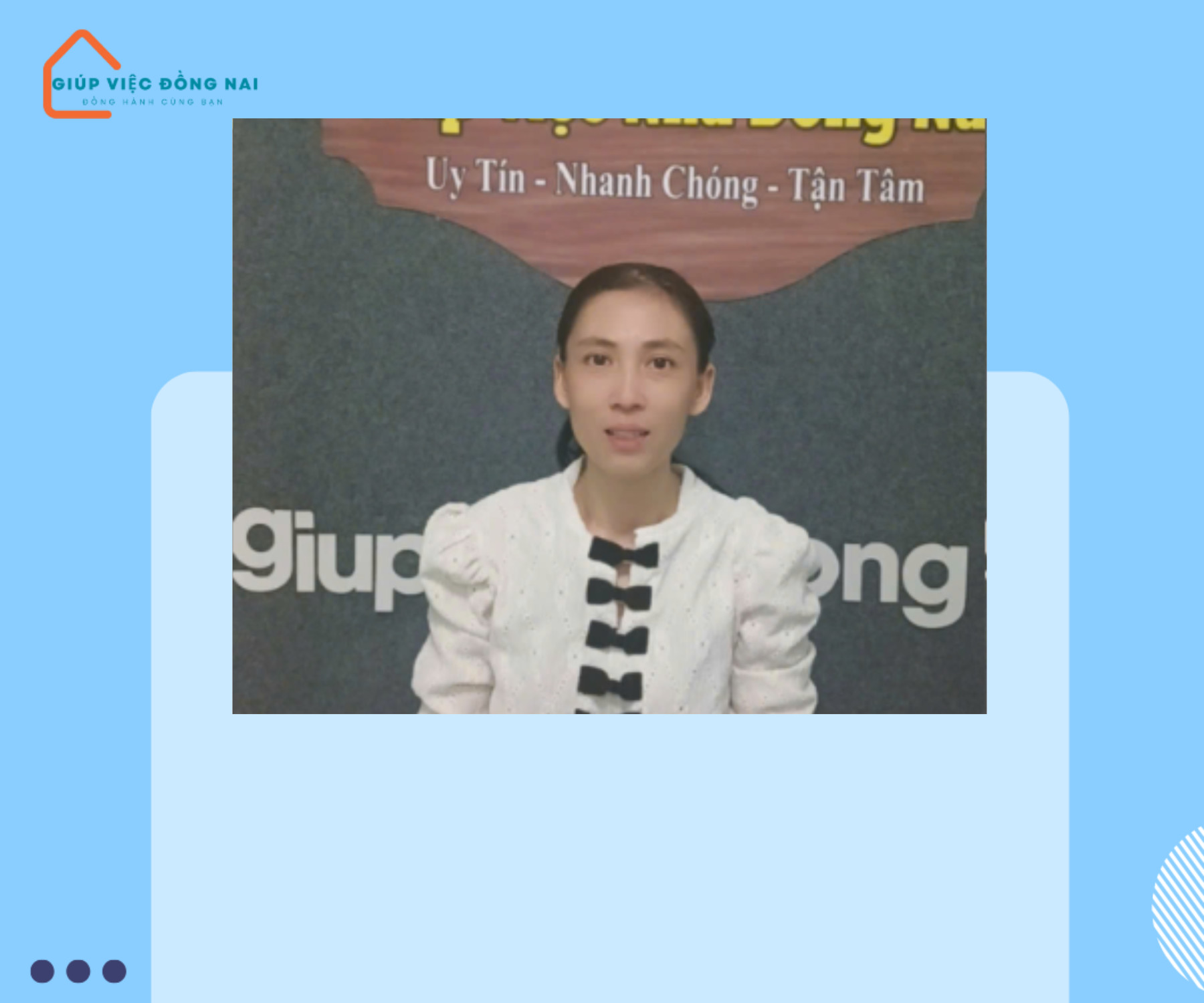 Chị TRỊNH THỊ NHỊ, sinh năm 1988, quê Hà Tĩnh cần tìm việc