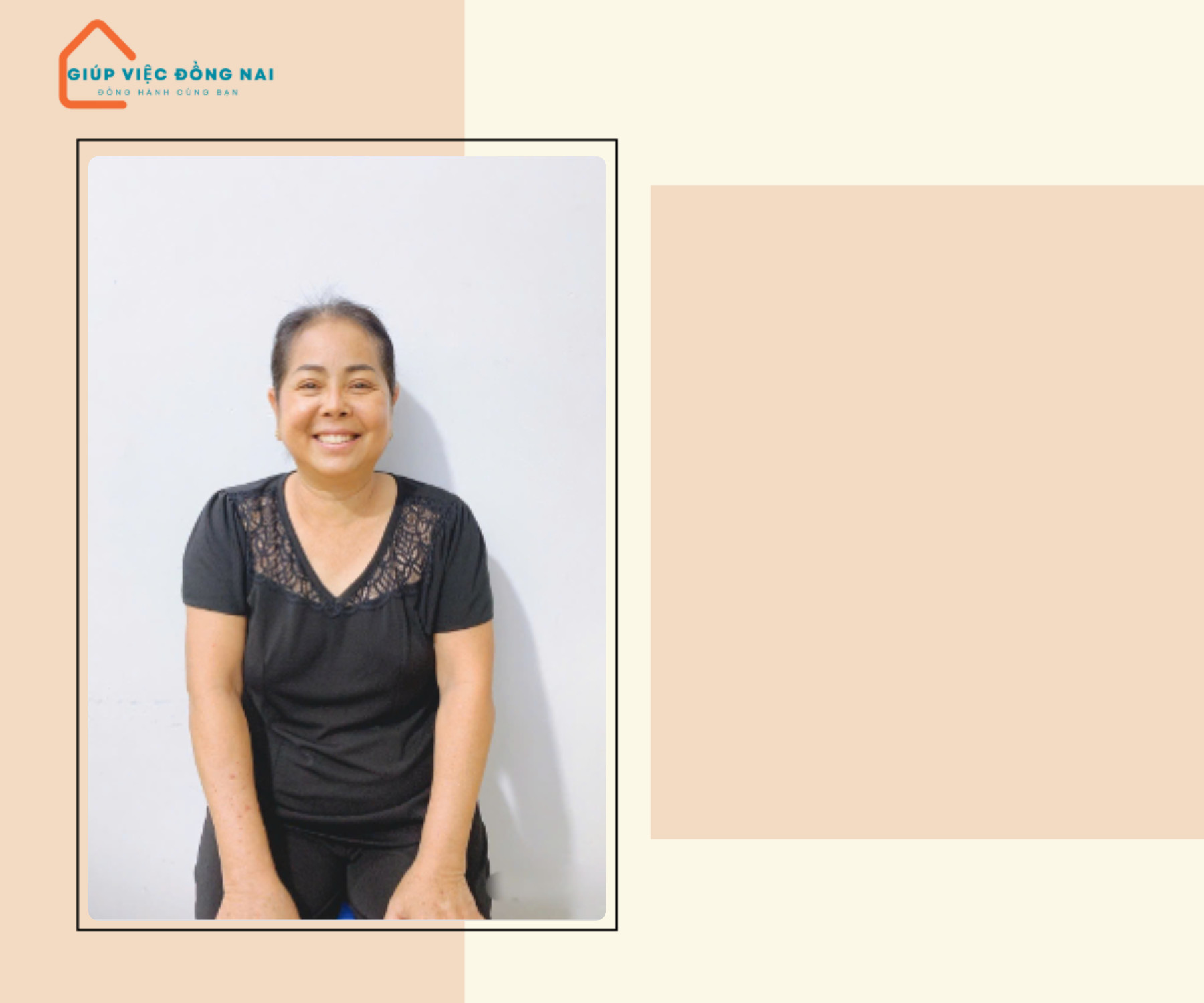 Chị Đống Thị Hoa, sinh năm 1970, quê Đồng Nai cần tìm việc