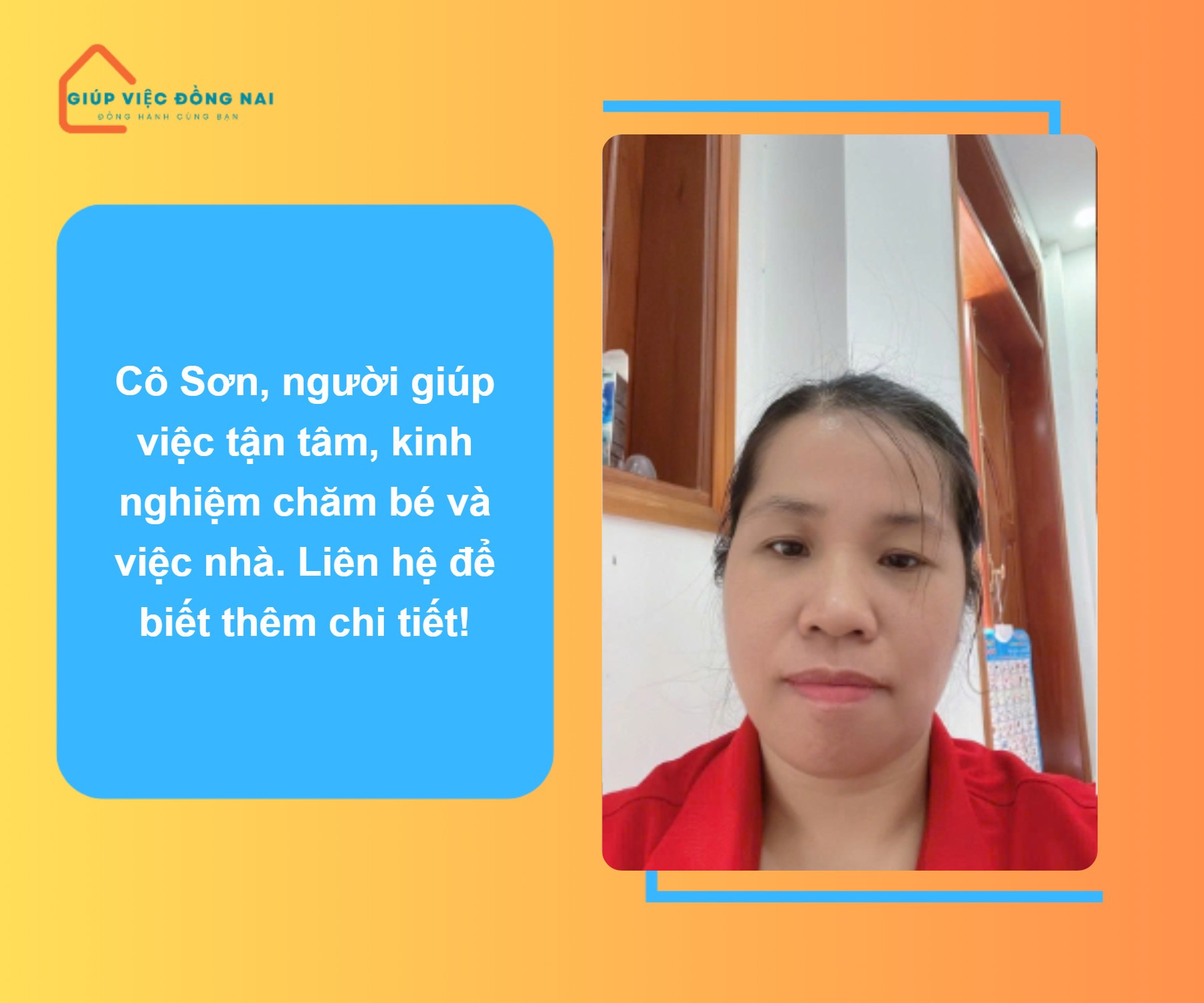 Chị TƯỚNG THỊ SƠN, sinh năm 1986, quê Tuyên Quang cần tìm việc
