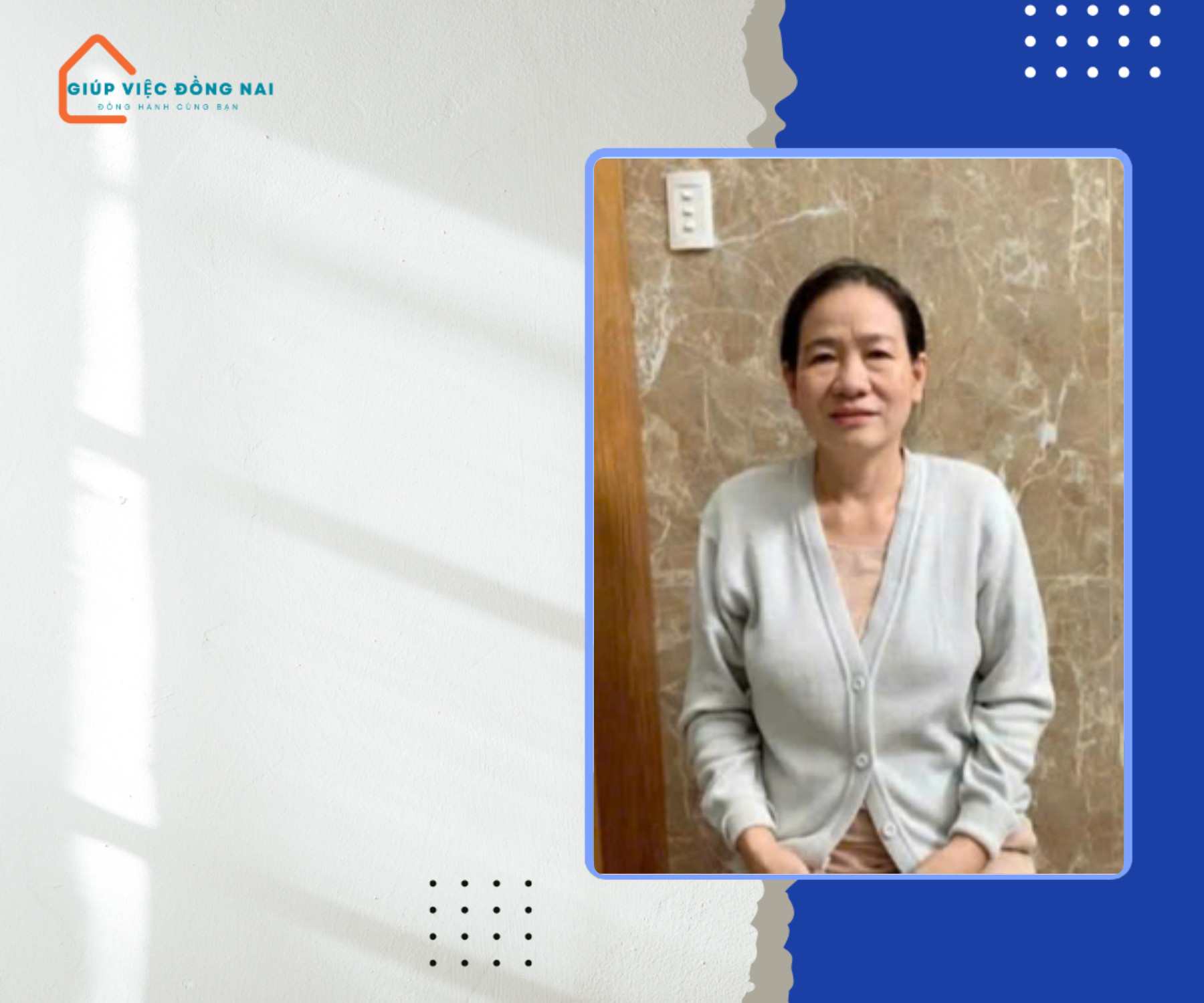 Chị NGÔ THỊ KIM NGA, sinh năm 1972, quê Hưng Yên cần tìm việc