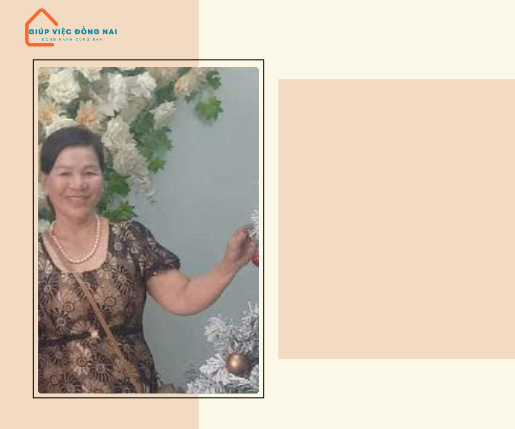 Chị PHAN THỊ HUỆ, sinh năm 1961, quê Quảng Trị cần tìm việc