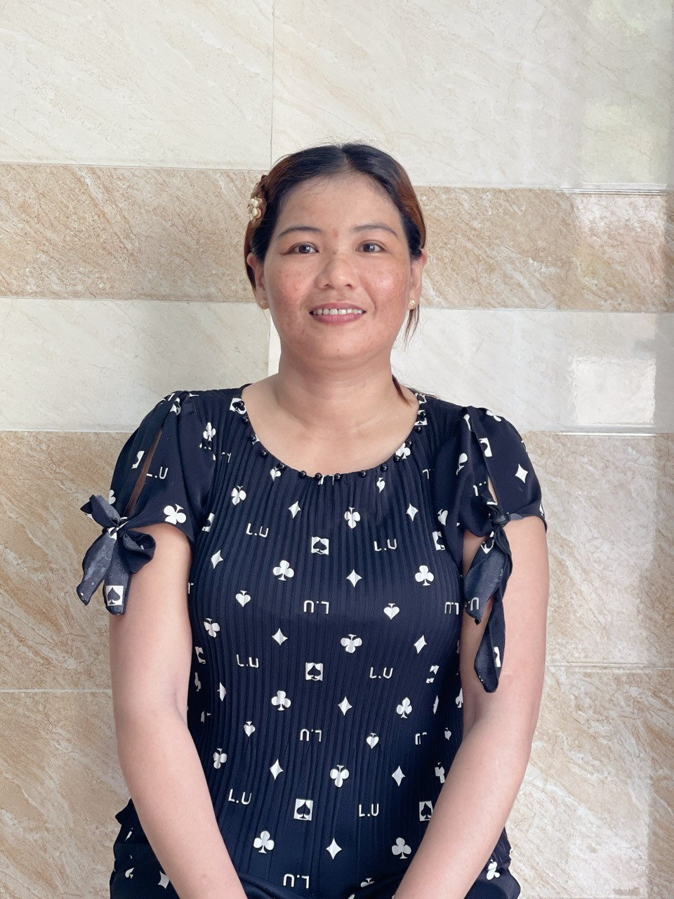 Chị Lan 46 tuổi Quê quán: Trà Vinhnhận việc giúp việc nhà- phụ chăm bé.