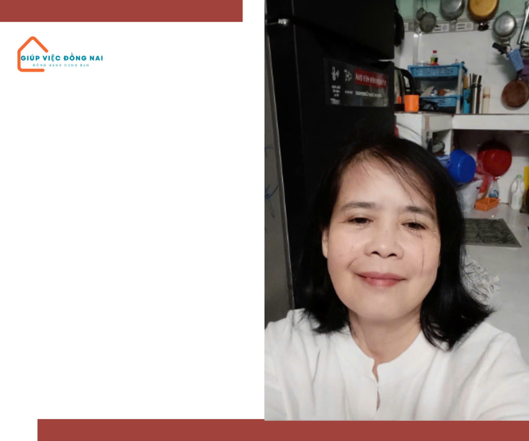 Chị LÊ THỊ TIẾP, sinh năm 1970, quê Khánh Hòa cần tìm việc