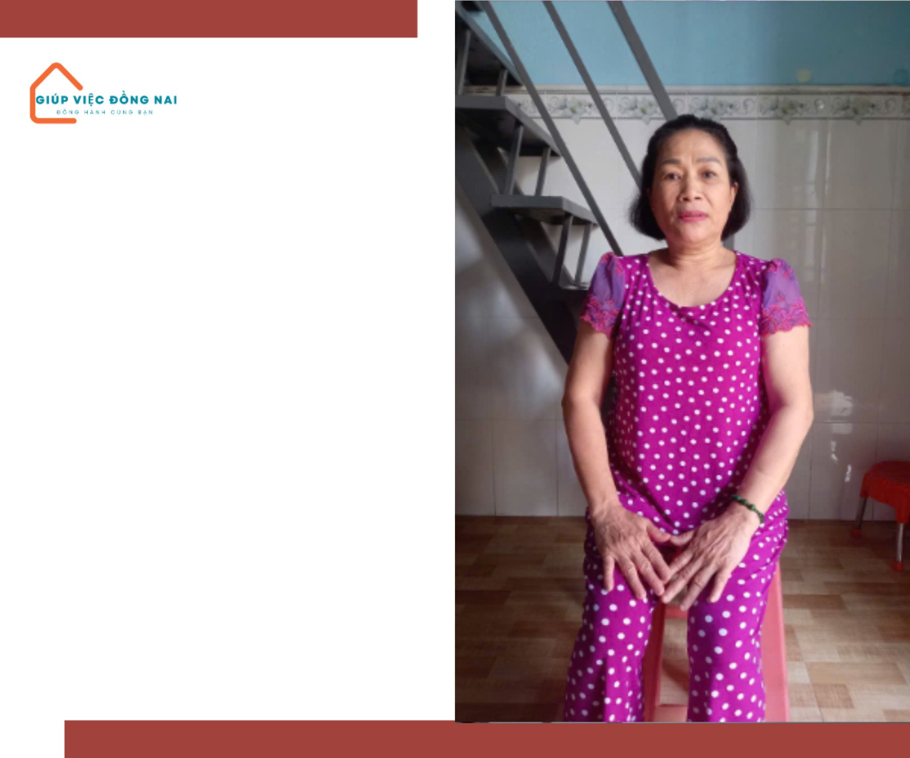 Chị MAI THỊ HỒNG ANH, sinh năm 1964, quê Thừa Thiên Huế cần tìm việc