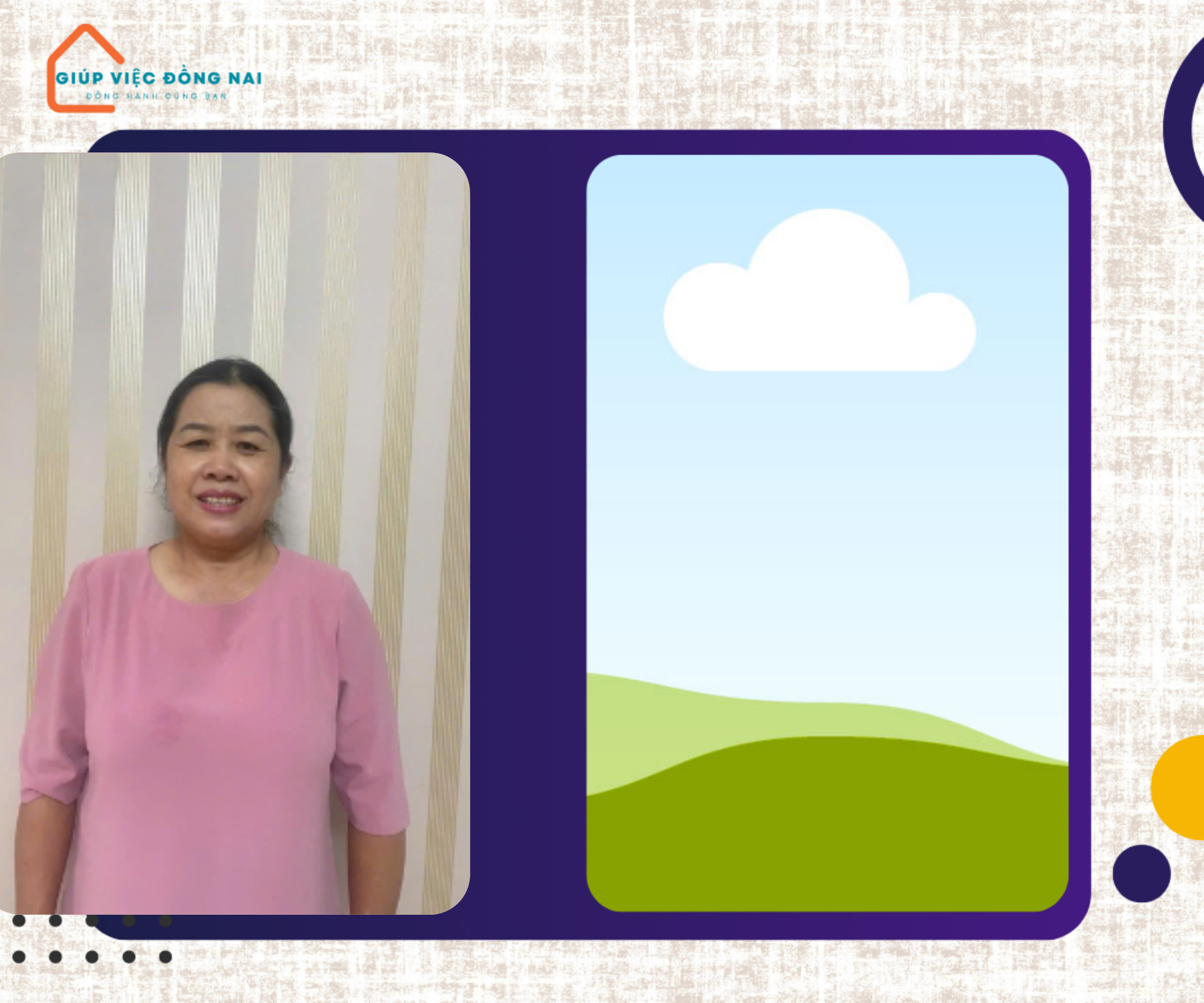 Chị NGUYỄN THỊ LEN, sinh năm 1969, quê Đắk Lắk cần tìm việc