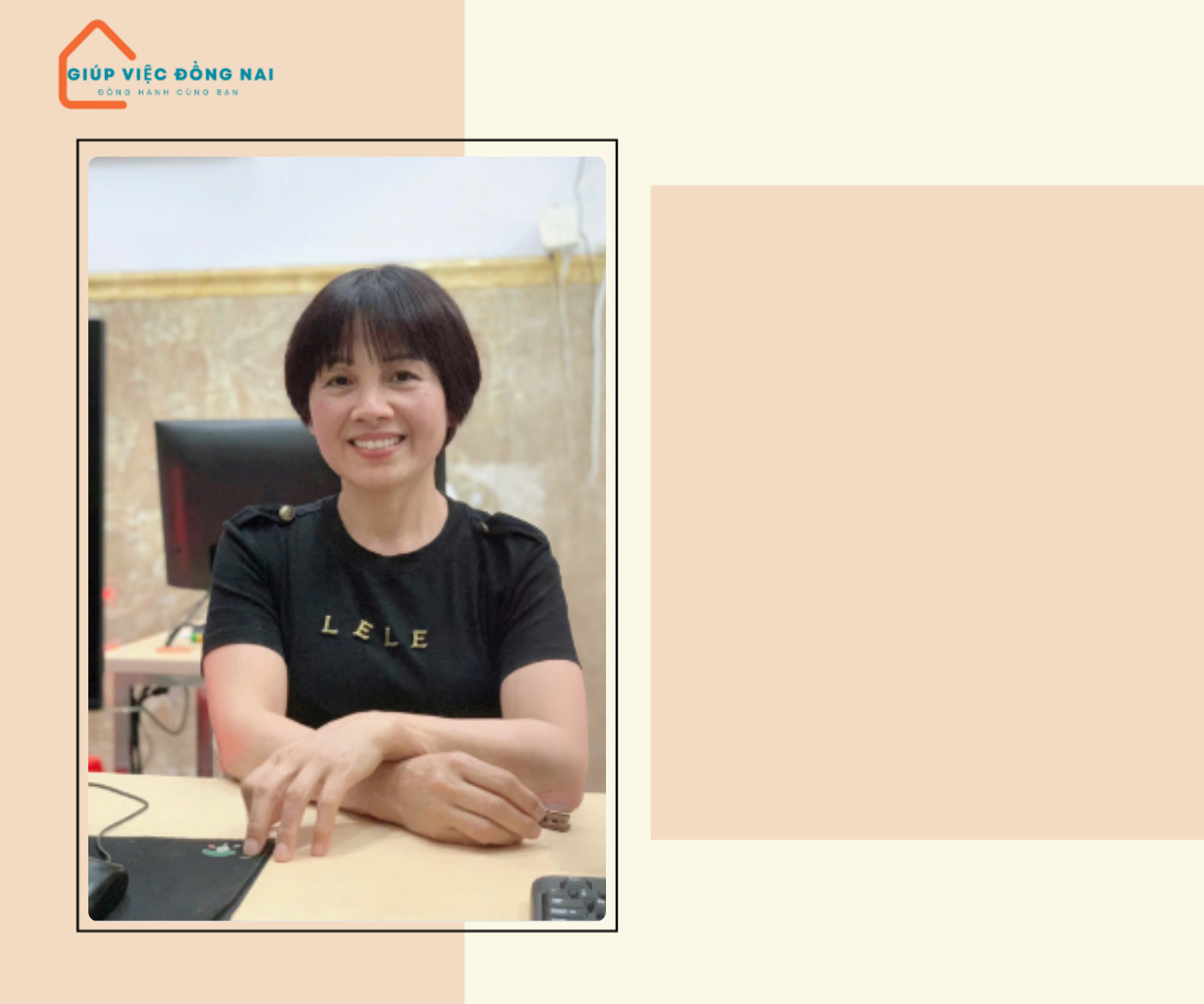 Chị ĐẶNG THỊ KIM LIÊN, sinh năm 1970, quê Bắc Giang cần tìm việc