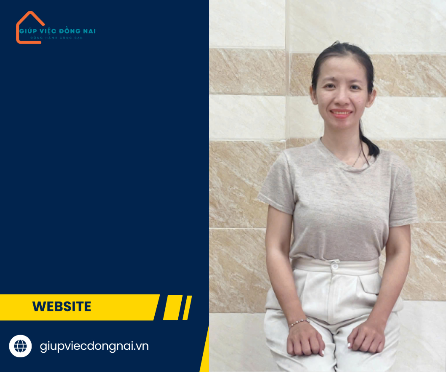 Chị NGUYỄN THỊ DIỆU HIỀN, sinh năm 1984, quê Bình Định cần tìm việc