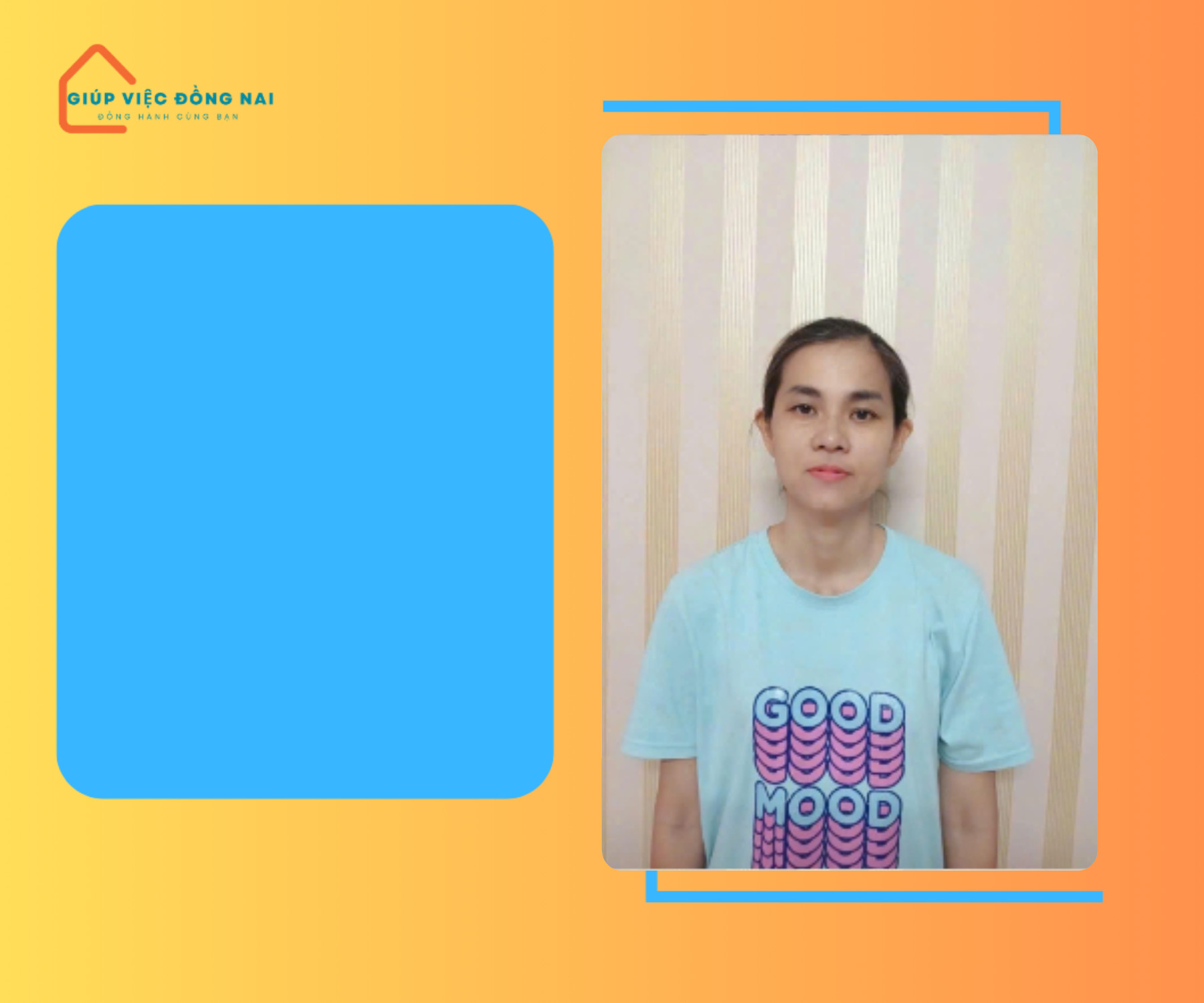 Chị PHÙNG HỒNG BÍCH LOAN, sinh năm 1980, quê Đồng Nai cần tìm việc