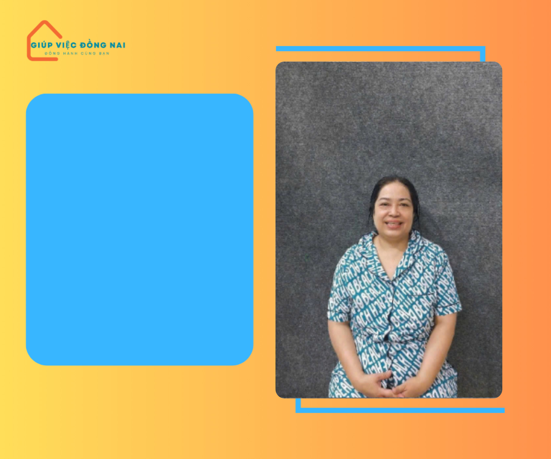 Chị TRẦN THỊ THU THẢO, sinh năm 1975, quê Đà Nẵng cần tìm việc