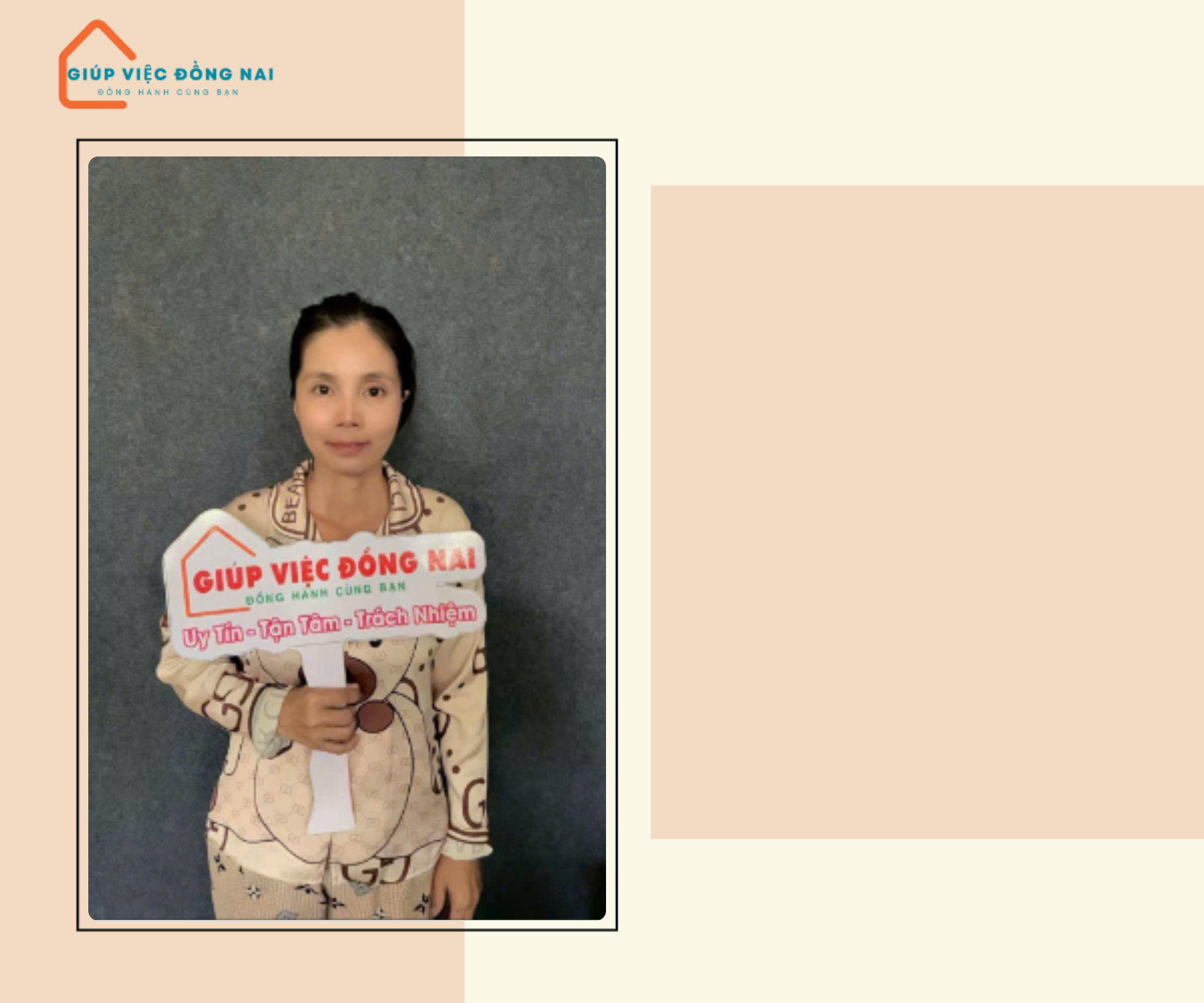 Chị NGUYỄN THỊ MỸ LỆ, sinh năm 1977, quê An Giang cần tìm việc