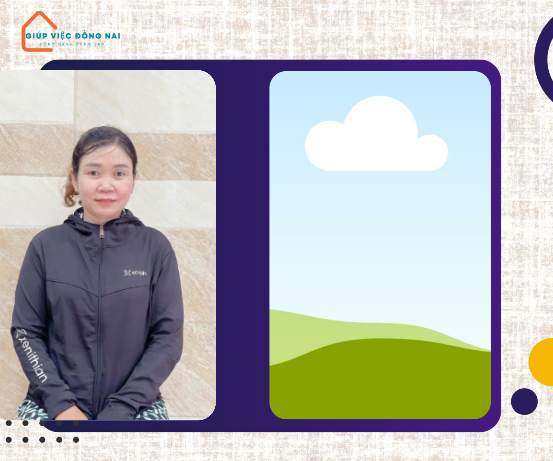 Chị THỊ QUYẾT, sinh năm 1981, quê Ninh Thuận cần tìm việc