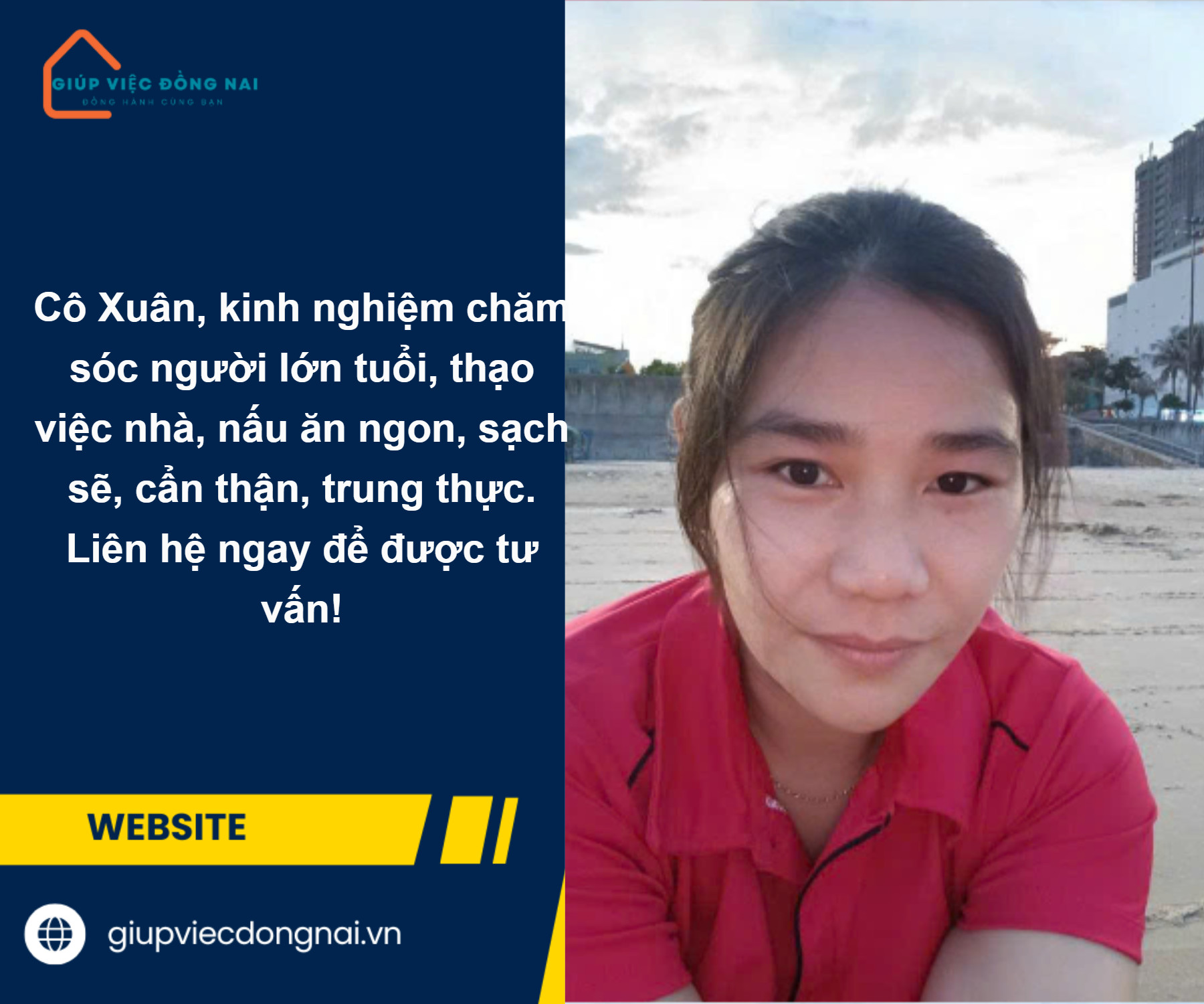 Chị TRẦN THỊ MỸ XUÂN, sinh năm 1990, quê Hồ Chí Minh cần tìm việc