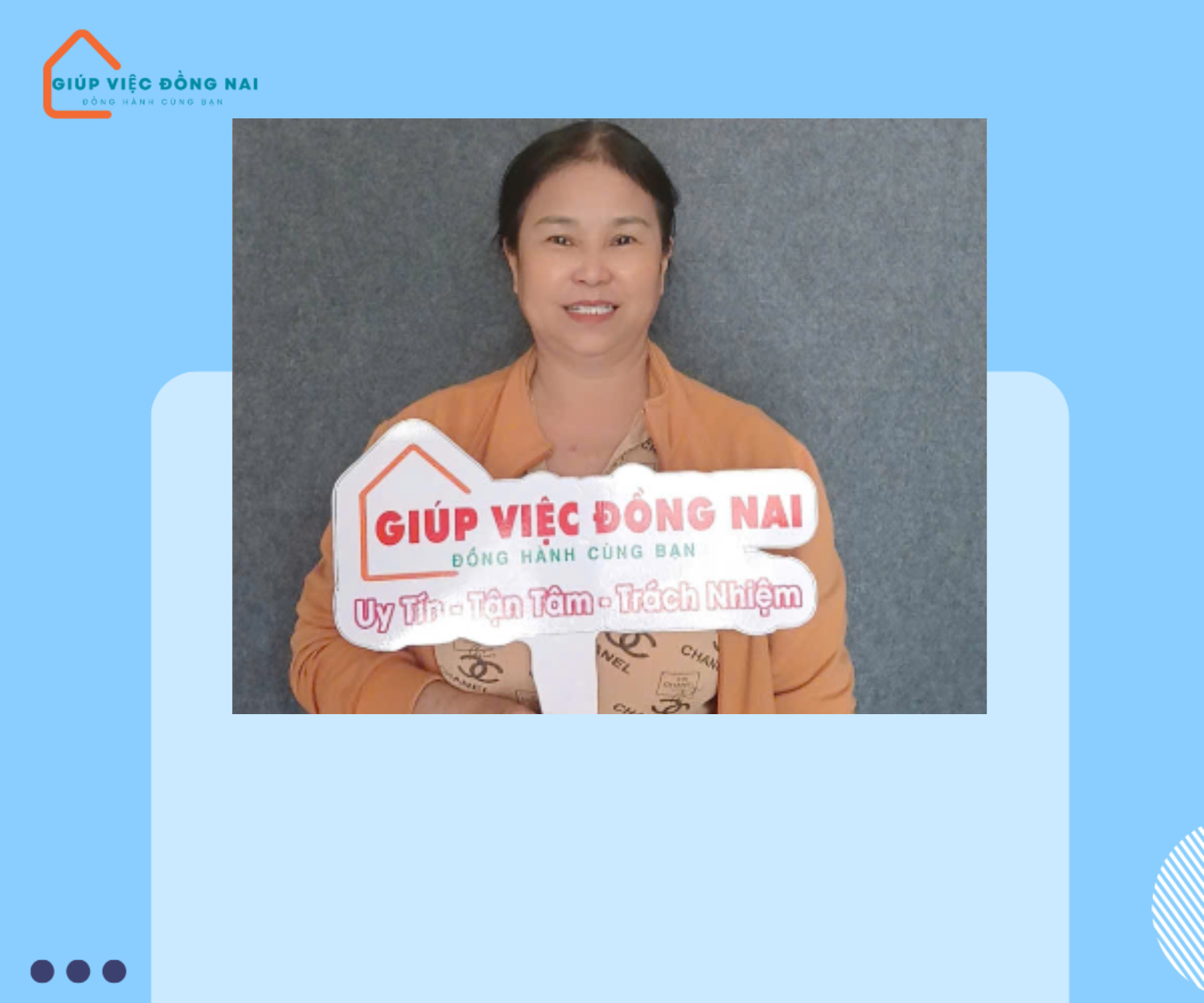 Chị ĐINH THỊ MƯỜI, sinh năm 1965, quê Quảng Ngãi cần tìm việc