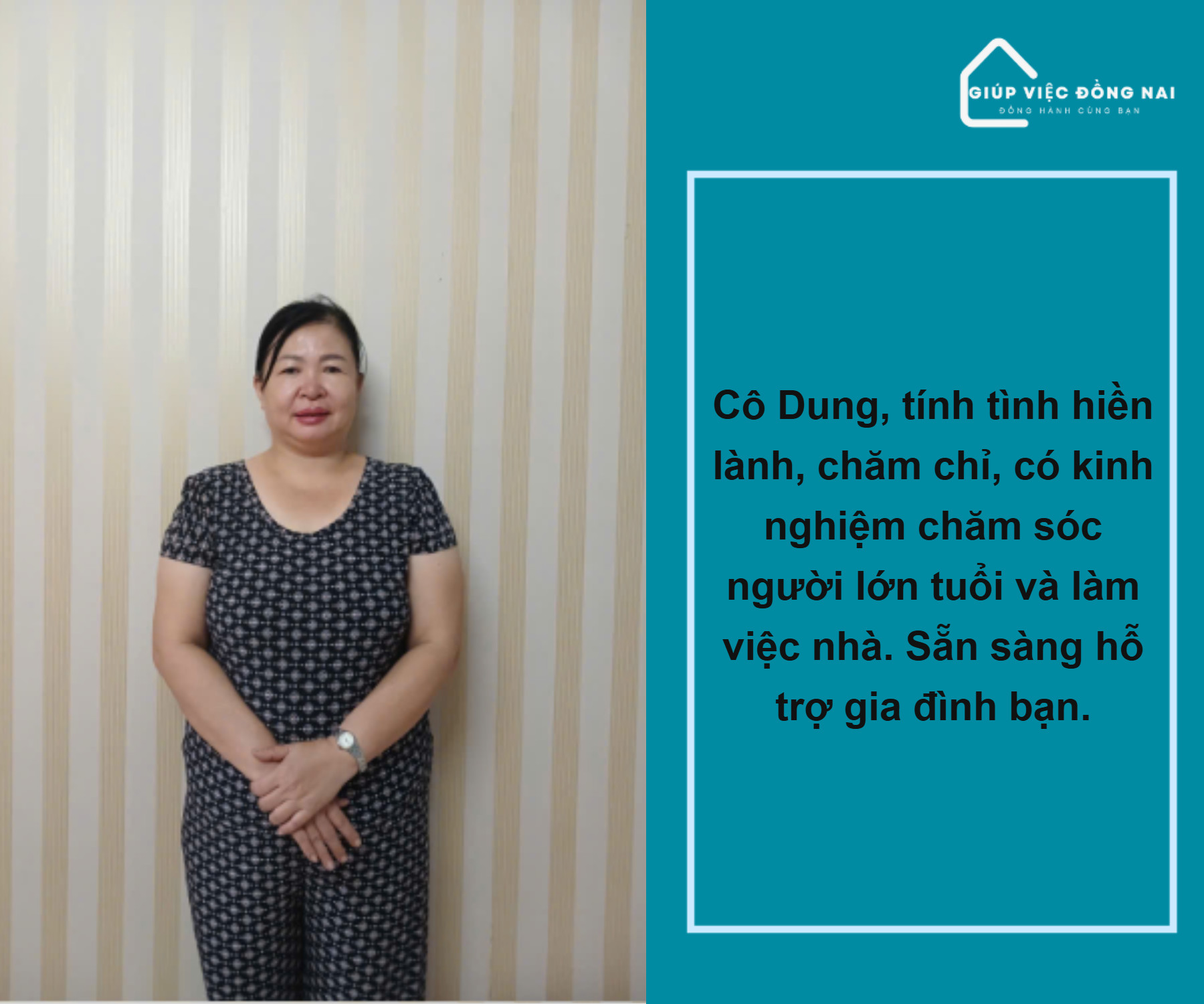 Chị DƯƠNG THỊ LỆ DUNG, sinh năm 1980, quê Quảng Nam cần tìm việc