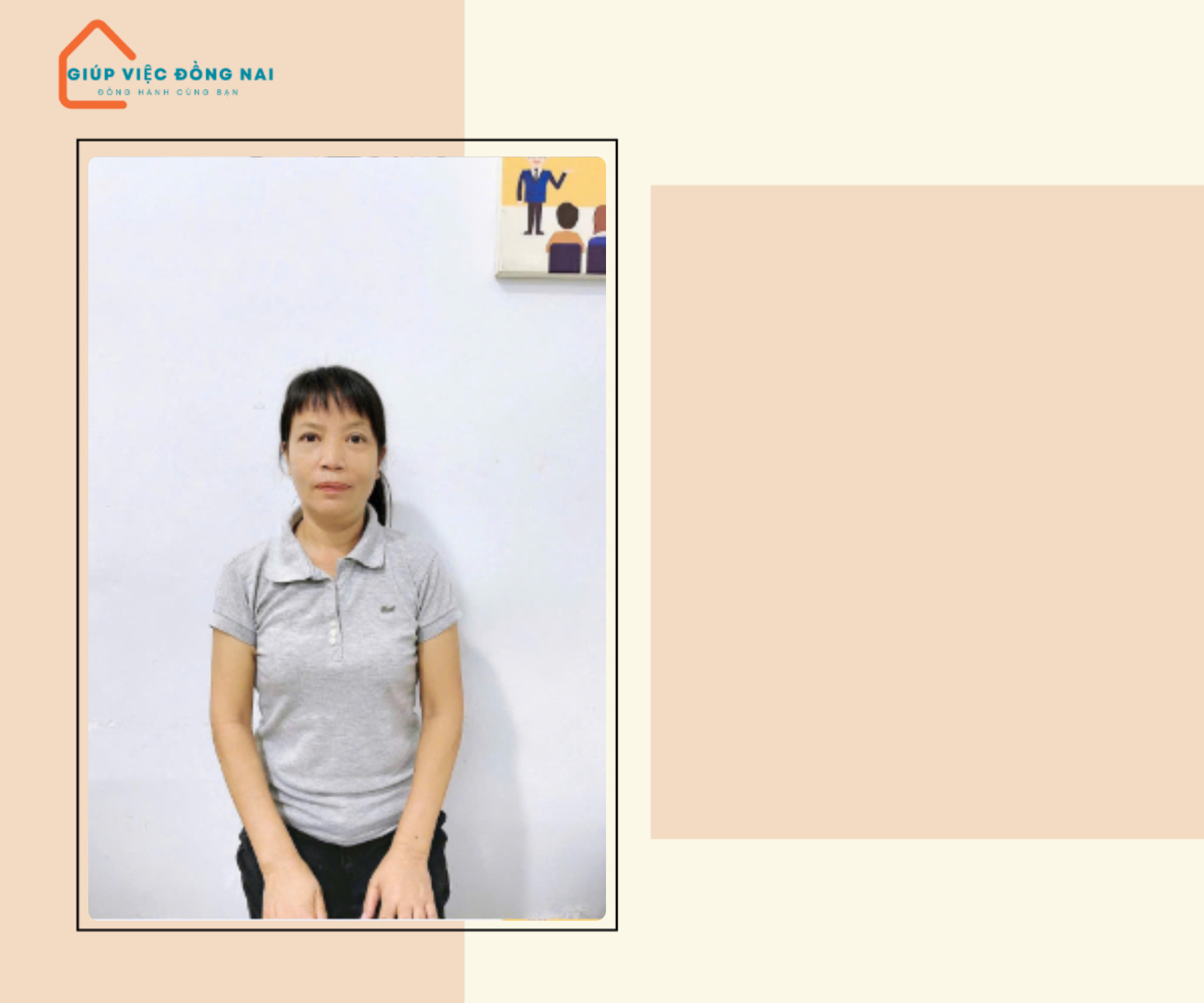 Chị NGUYỄN THỊ KIM PHƯỢNG, sinh năm 1972, quê Hồ Chí Minh cần tìm việc