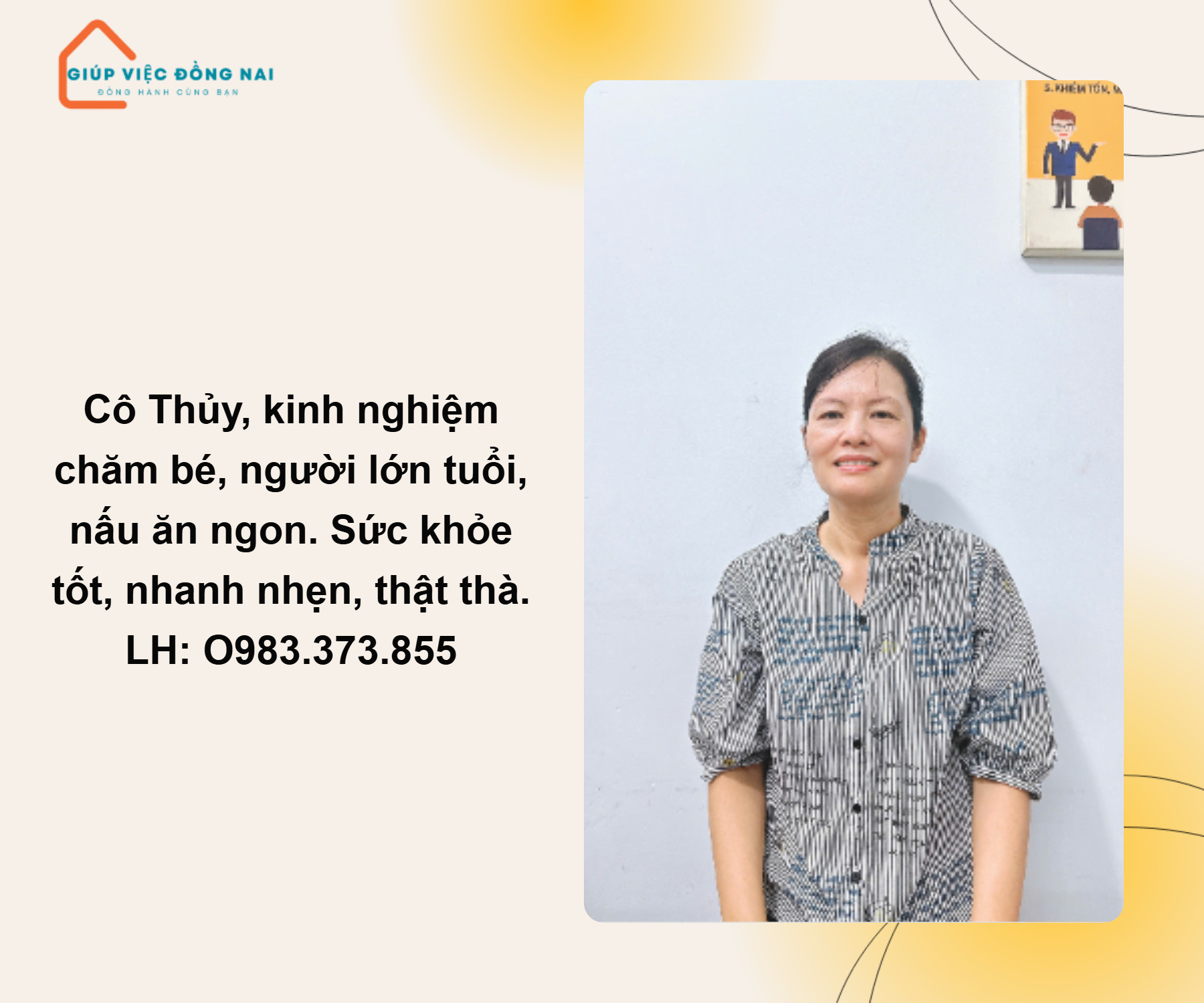 Chị Tạ Thu Thuỷ, sinh năm 1975, quê Hồ Chí Minh cần tìm việc