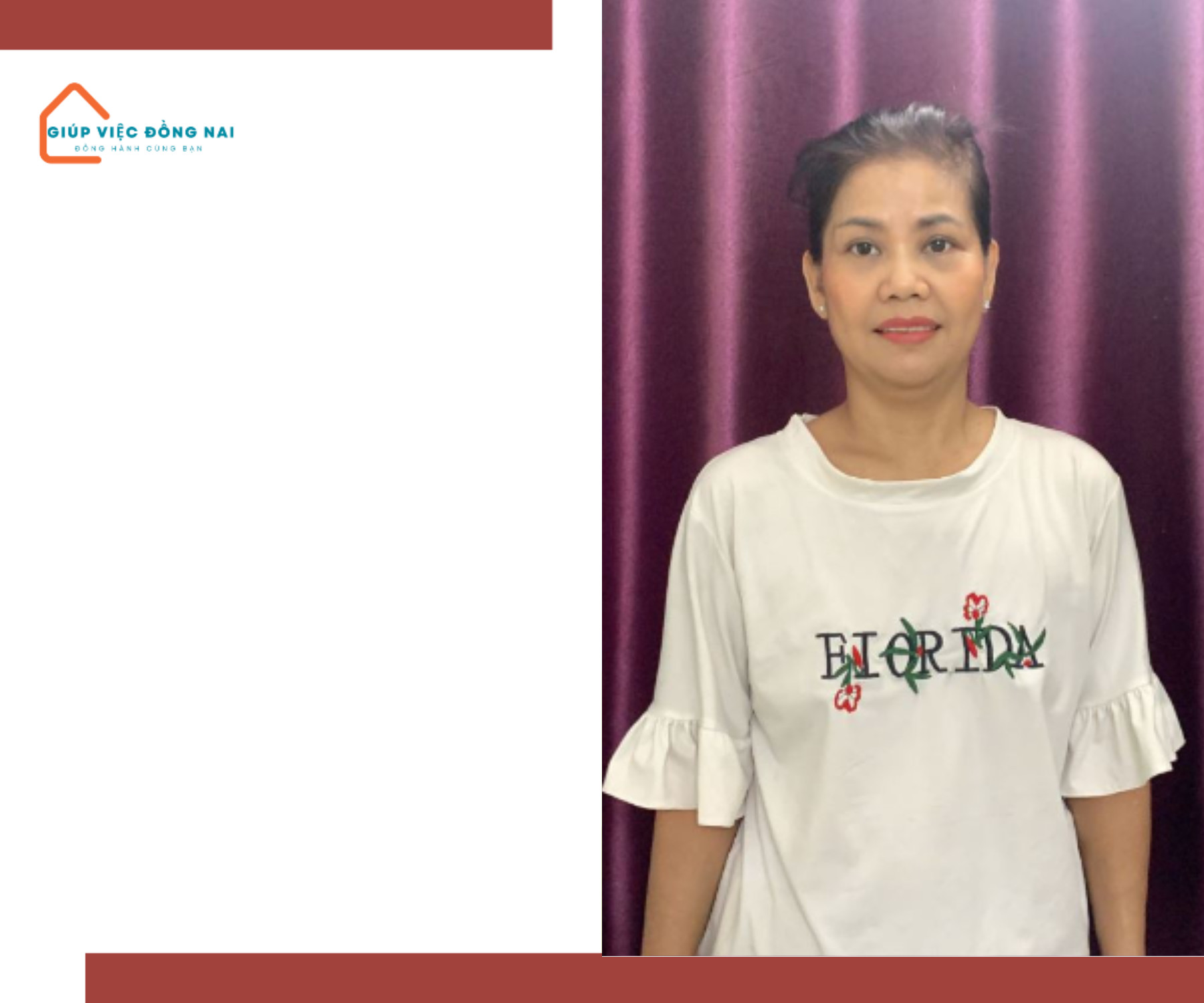 Chị VÕ THỊ NGỌC TRÂM, sinh năm 1972, quê Hồ Chí Minh cần tìm việc