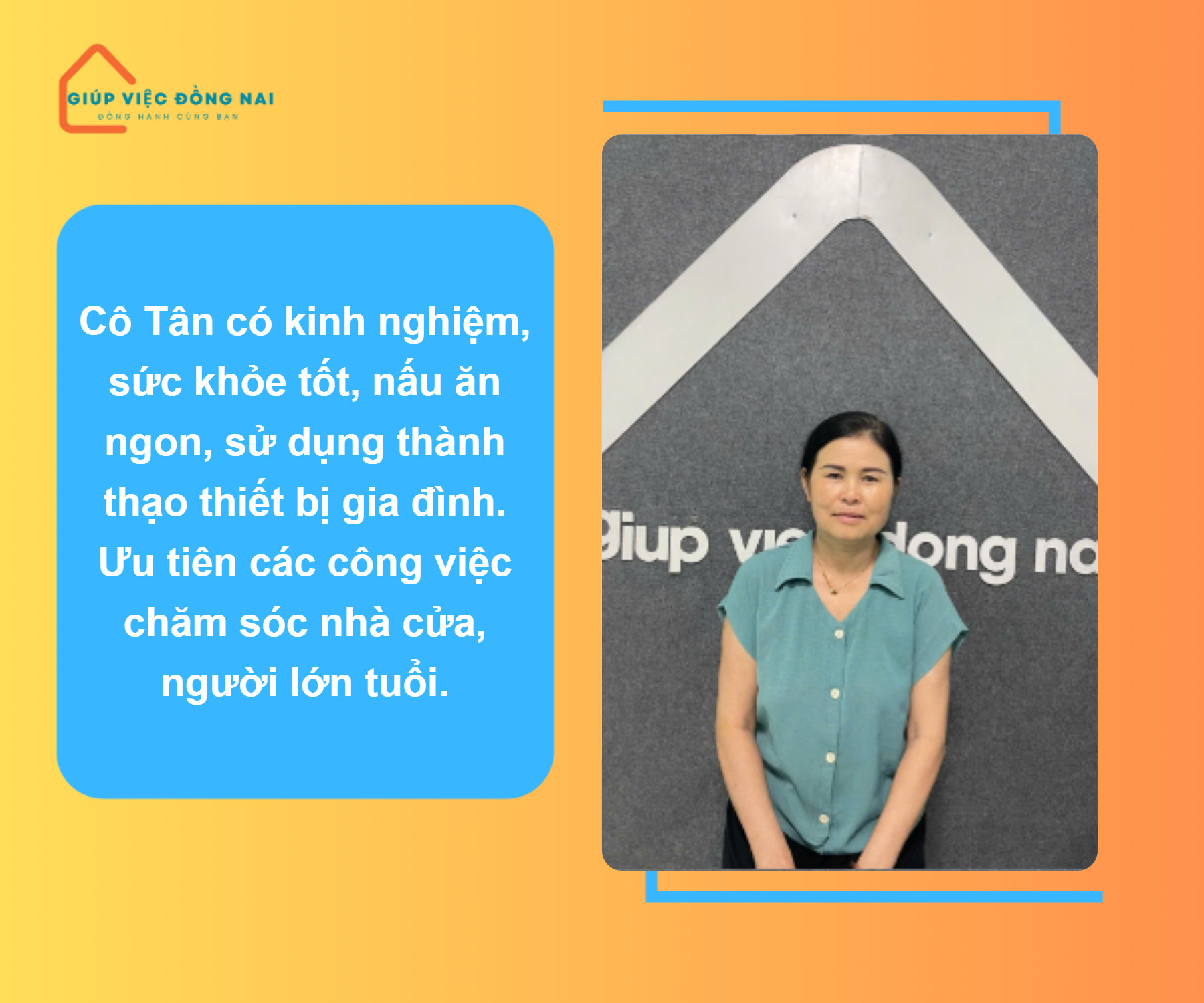 Chị PHẠM THỊ TÂN, sinh năm 1972, quê Hà Tĩnh cần tìm việc