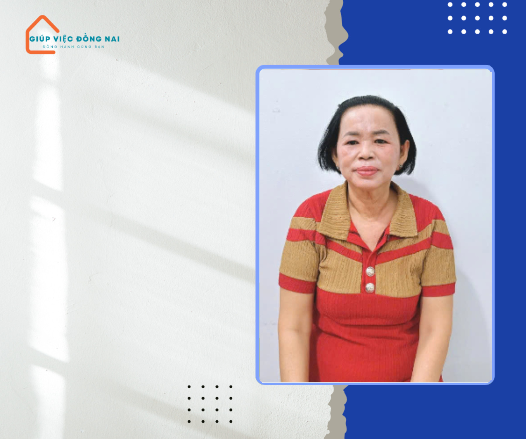 Chị LÊ THỊ KIM LOAN, sinh năm 1967, quê Tiền Giang cần tìm việc