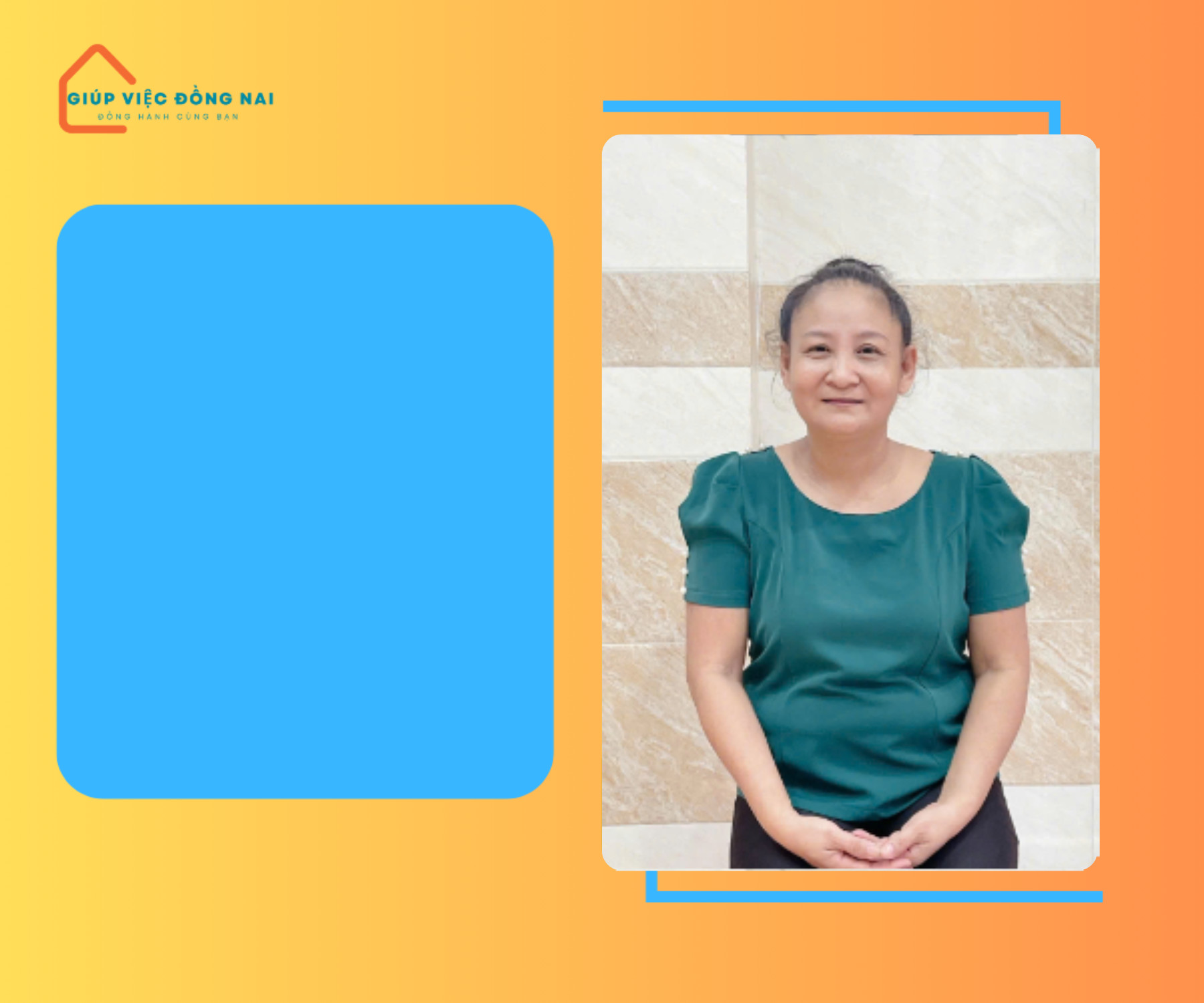 Chị Phạm Thị Hà, sinh năm 1974, quê Bến Tre cần tìm việc