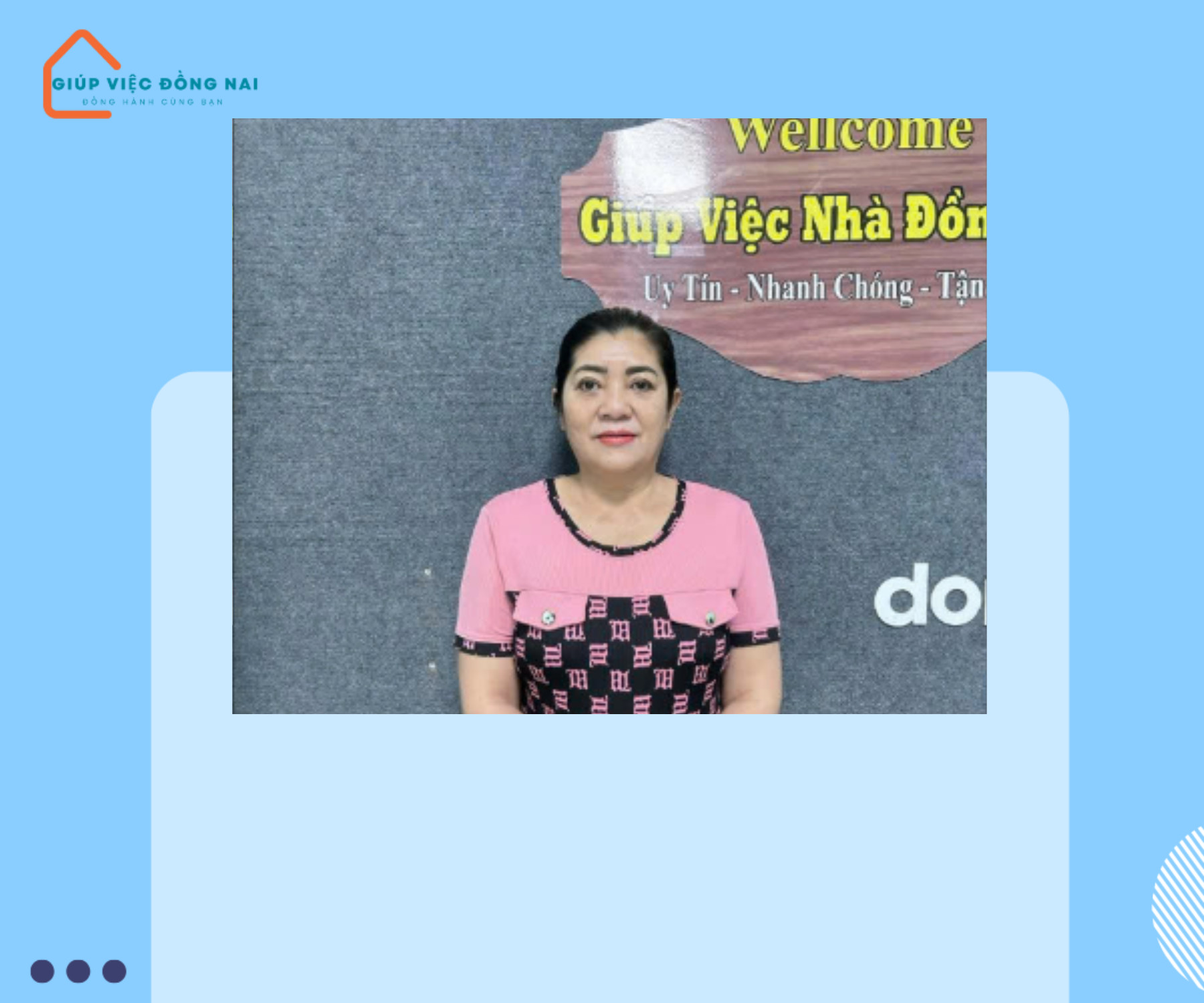 Chị ĐỖ KIM THANH, sinh năm 1968, quê Tiền Giang cần tìm việc