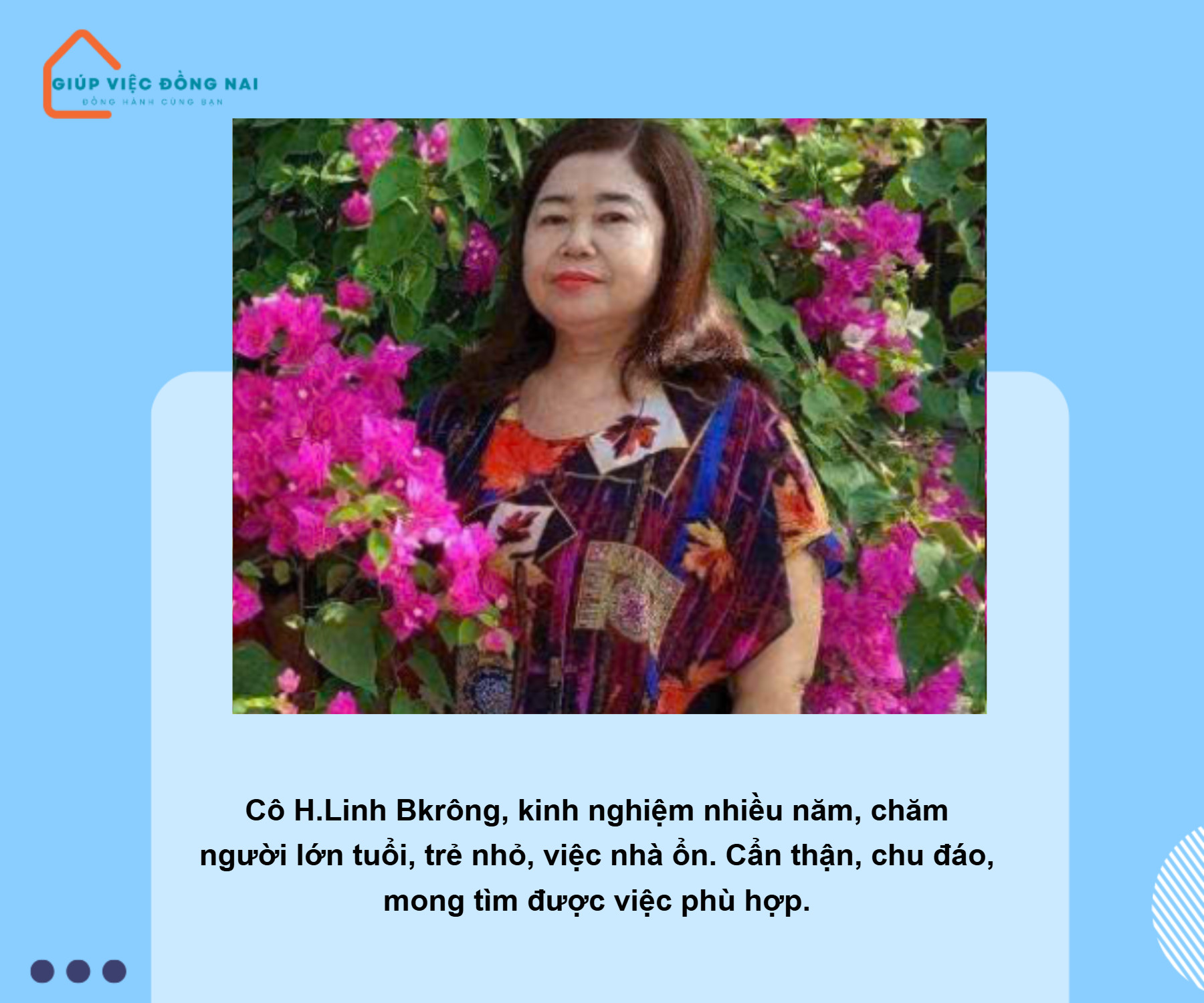 Chị H LINH BKRÔNG, sinh năm 1972, quê Đắk Nông cần tìm việc