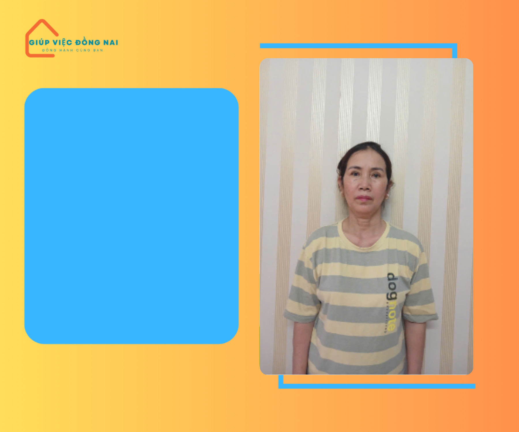 Chị LÊ THỊ NGOÃN, sinh năm 1968, quê Hải Dương cần tìm việc