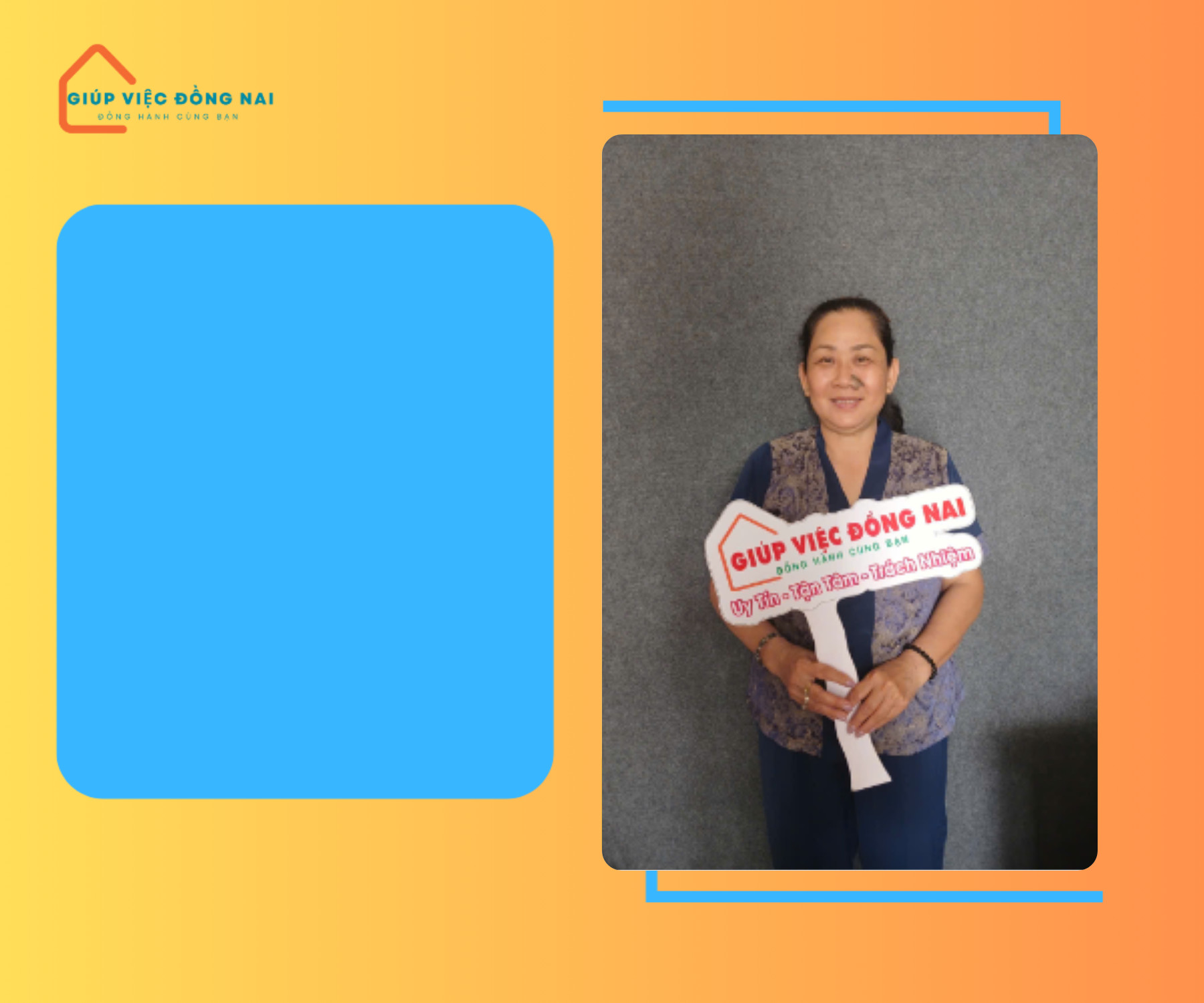 Cô    LÝ HUỲNH THANH TUYỀN  sinh năm 1966,  quê Hậu Giang cần tìm việc