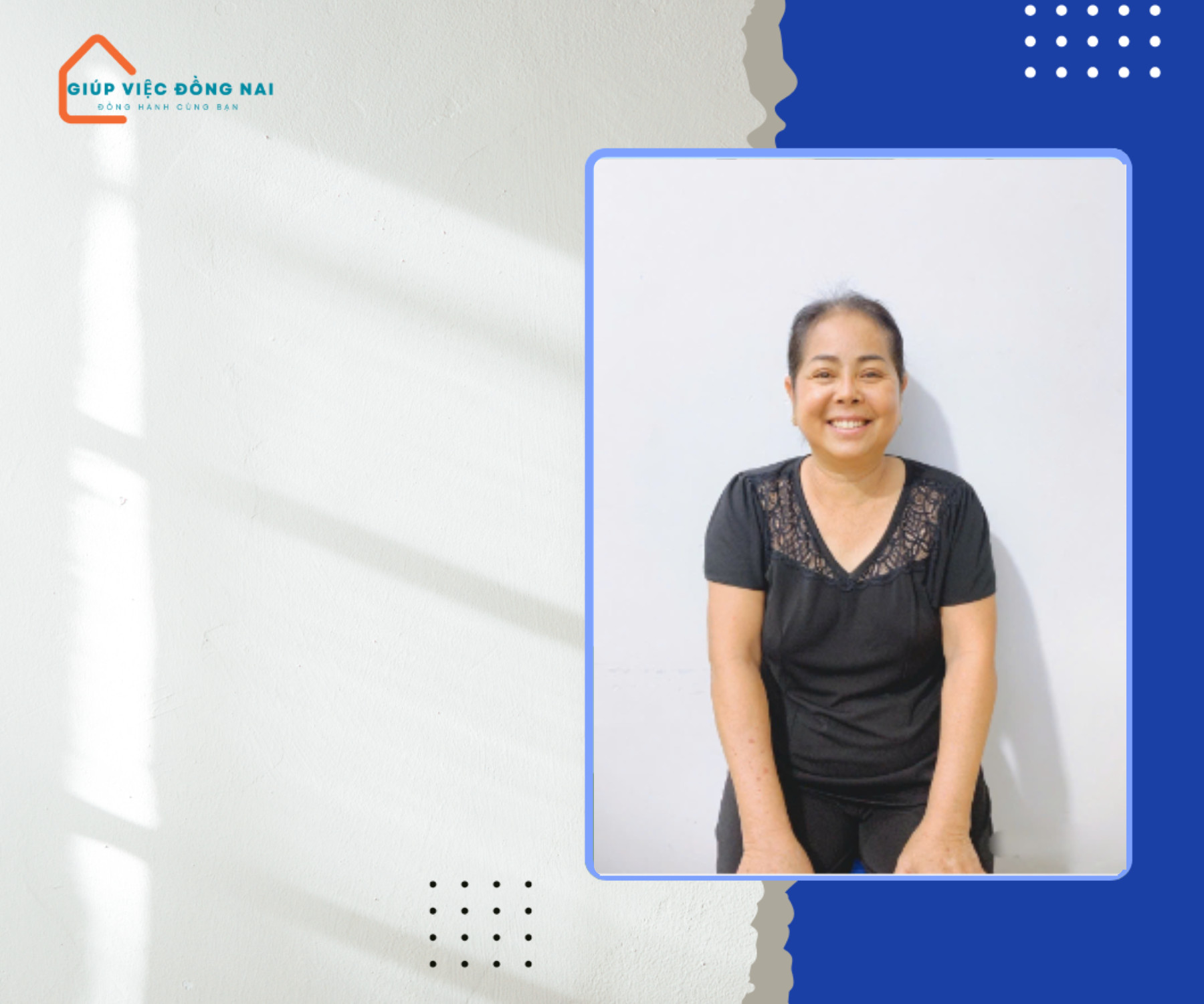 Chị Đống Thị Hoa, sinh năm 1970, quê Đồng Nai cần tìm việc