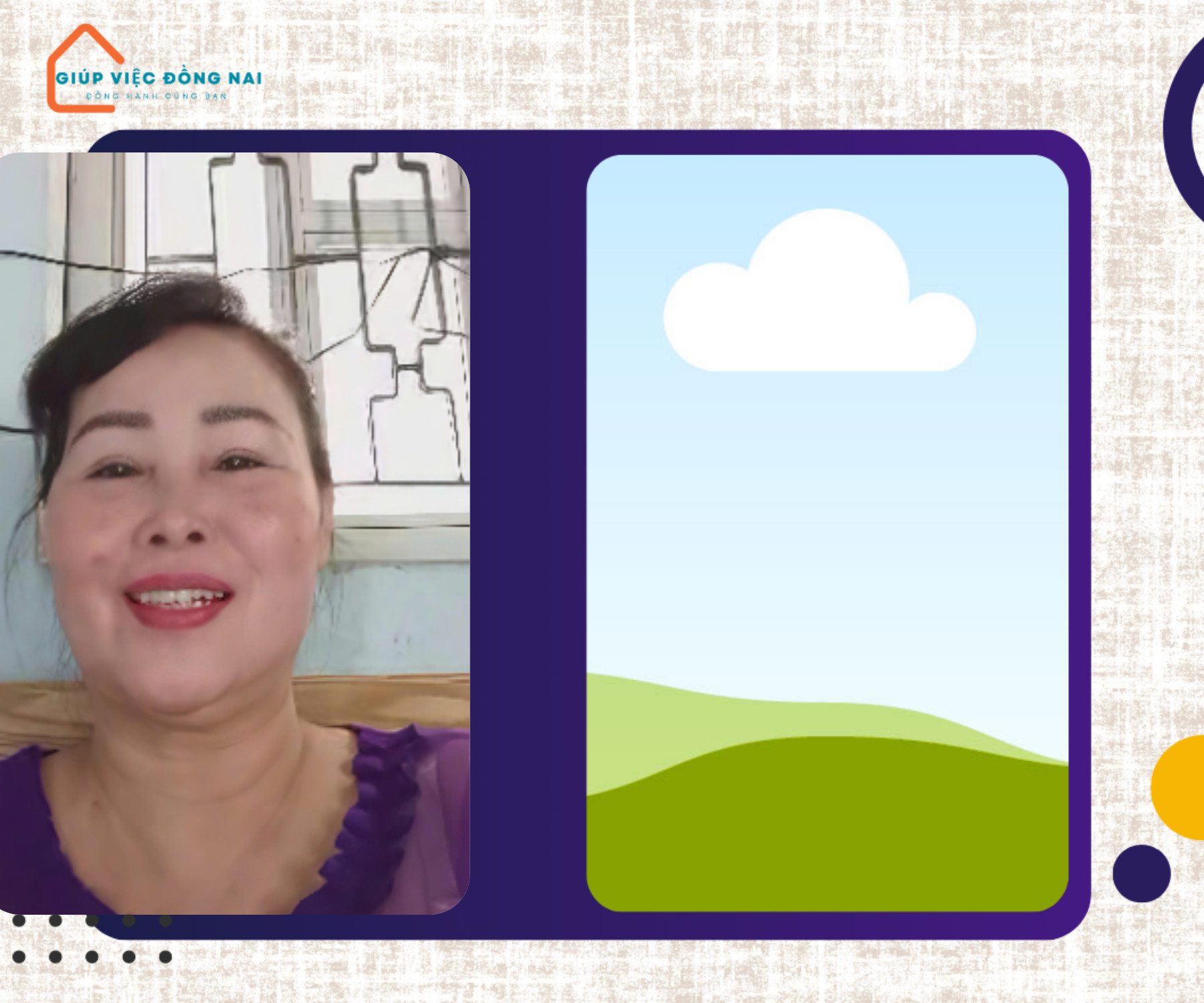 Chị ĐỖ THỊ XUÂN, sinh năm 1968, quê Đồng Nai cần tìm việc