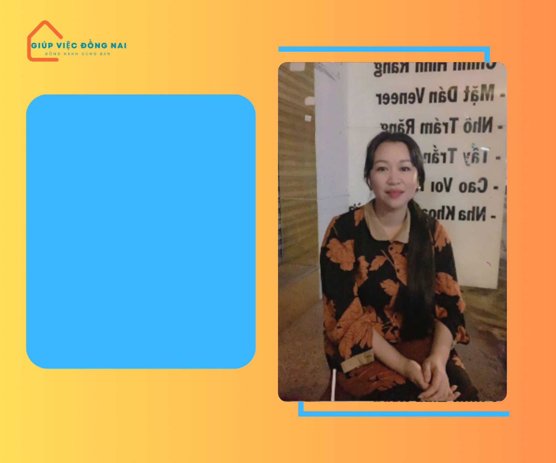 Chị LA THỊ HOÀI THU, sinh năm 1985, quê Hồ Chí Minh cần tìm việc