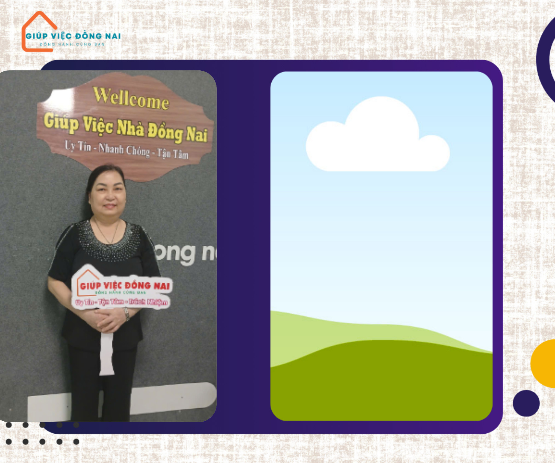 Chị NGUYỄN THỊ XUÂN, sinh năm 1968, quê Quảng Trị cần tìm việc